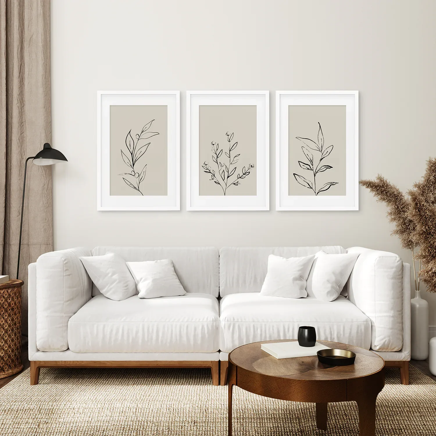 3 Piece Contemporary Art Set of Posters. One Line Drawing - Image 4