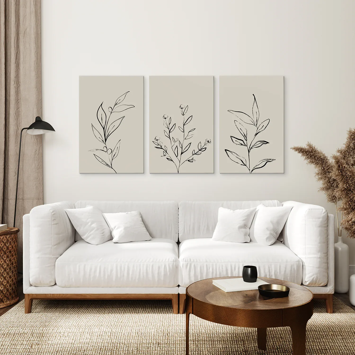 3 Piece Contemporary Art Set of Posters. One Line Drawing - Image 7
