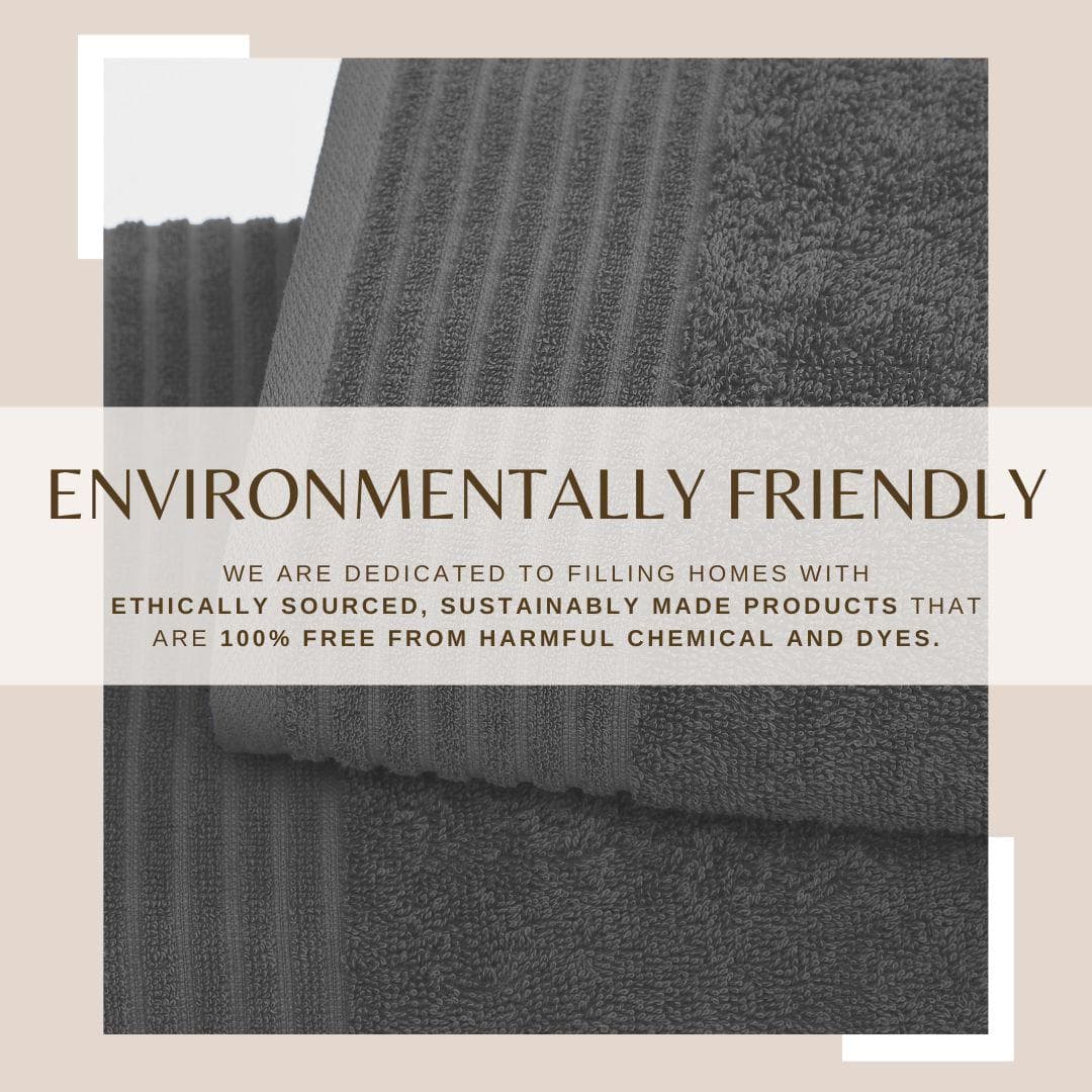 4 Pack Cotton Bath Towels - Kasper Collection - Image 10