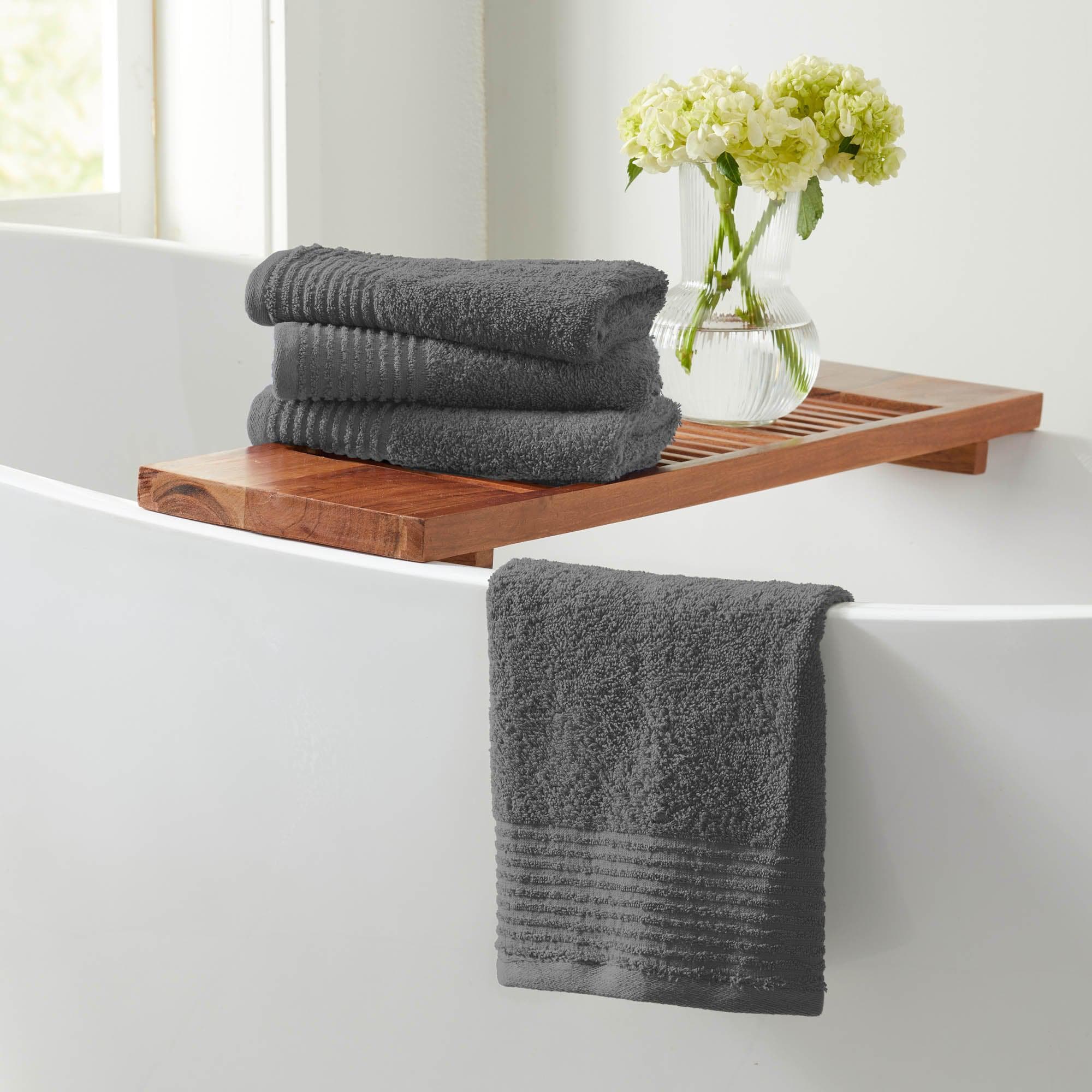 4 Pack Cotton Bath Towels - Kasper Collection - Image 9