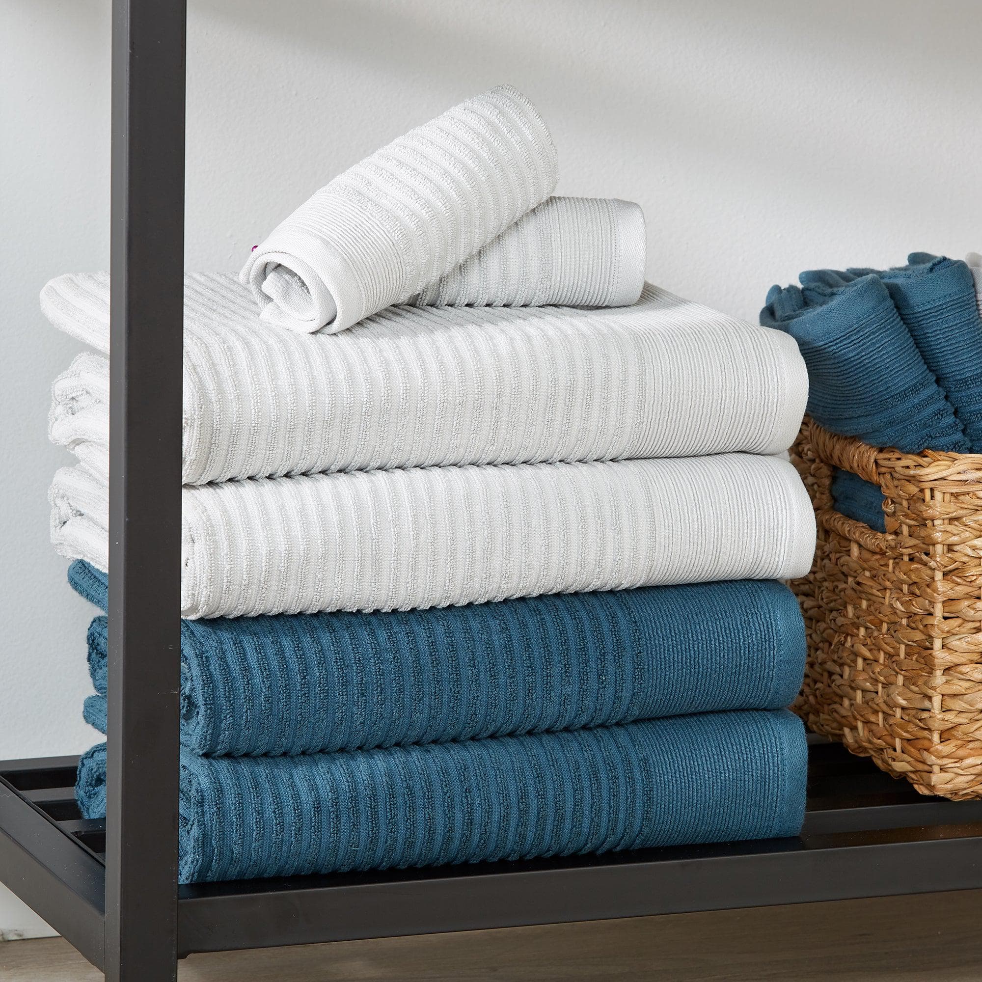4 Pack Ribbed Hand Towels - Rori Collection - Image 5