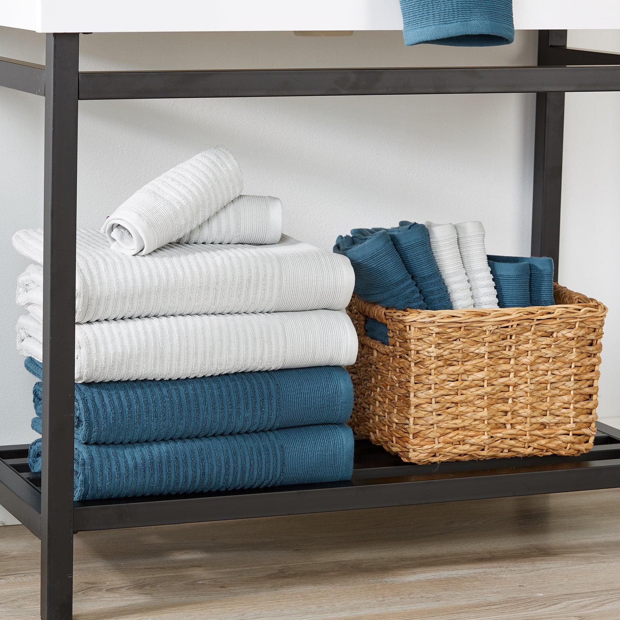 4 Pack Ribbed Hand Towels - Rori Collection - Image 6