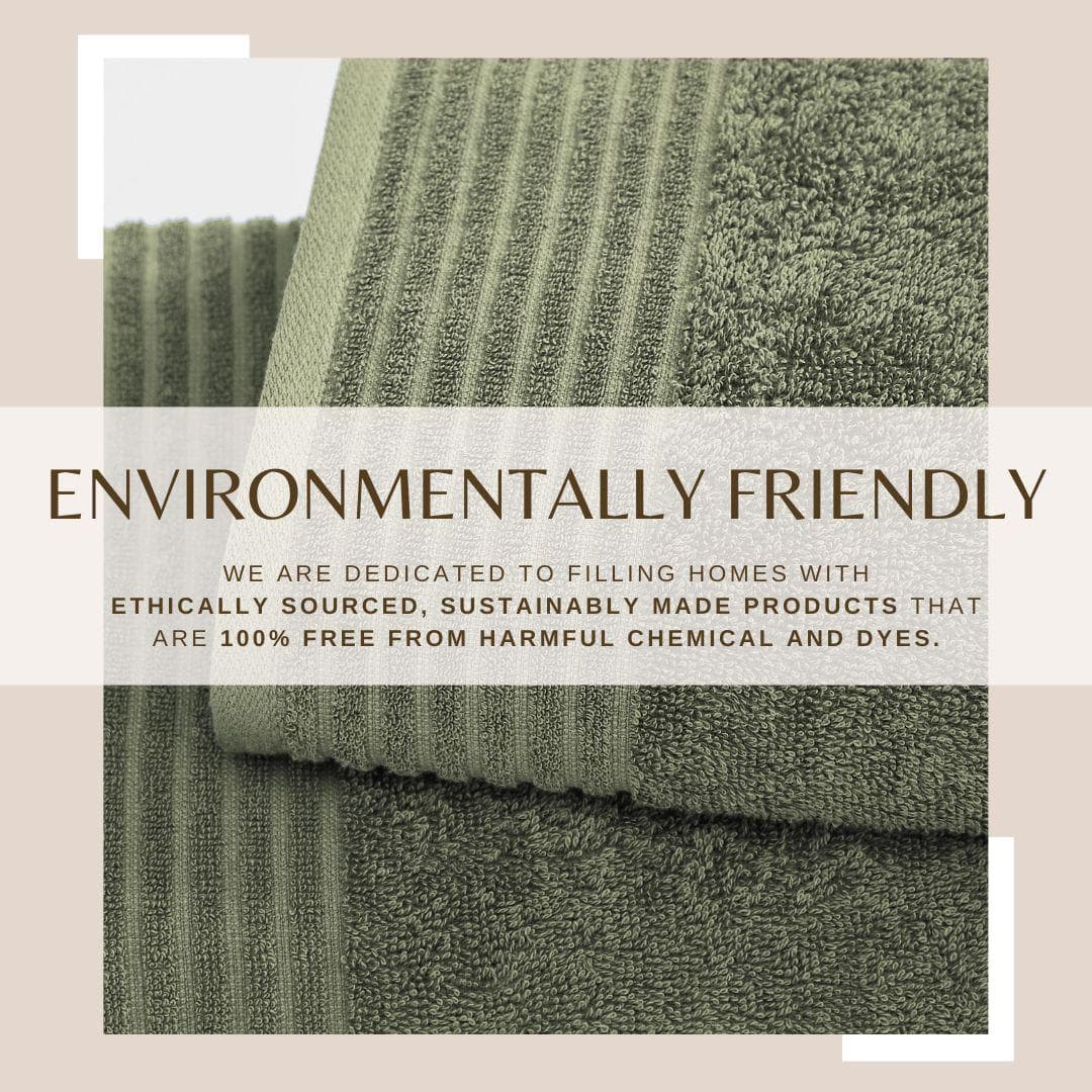 6 Piece Set Cotton Bath Towels - Kasper Collection - Image 28