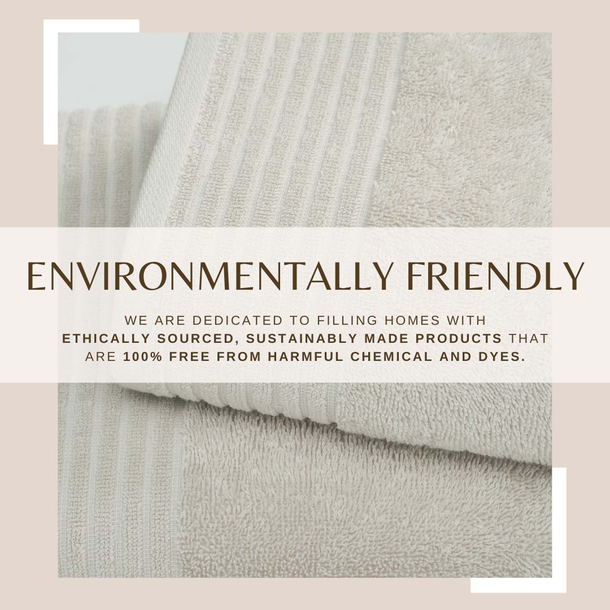6 Piece Set Cotton Bath Towels - Kasper Collection - Image 34