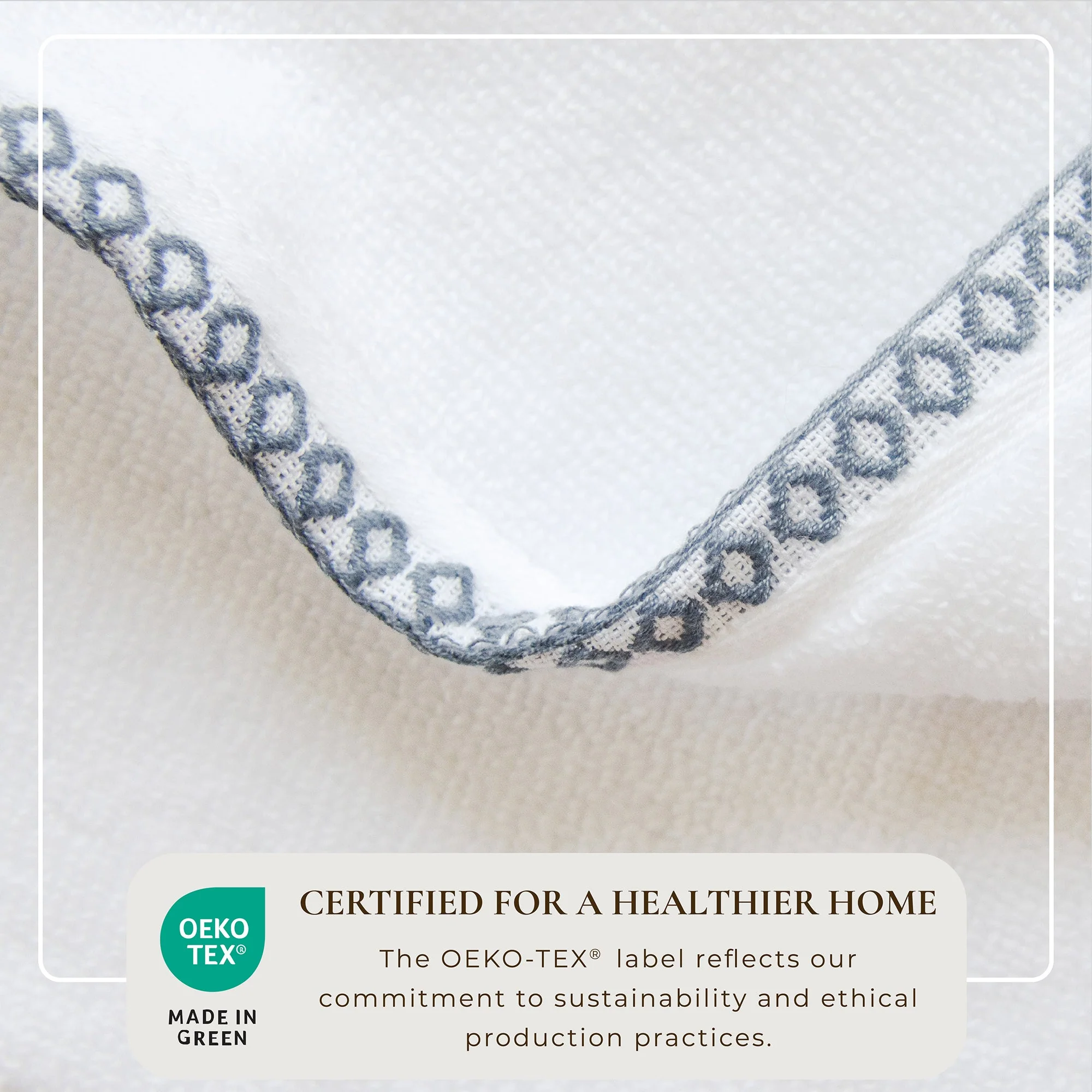 Cotton Border-Stitched 6-Piece Towel Set - Valery Collection - Image 58