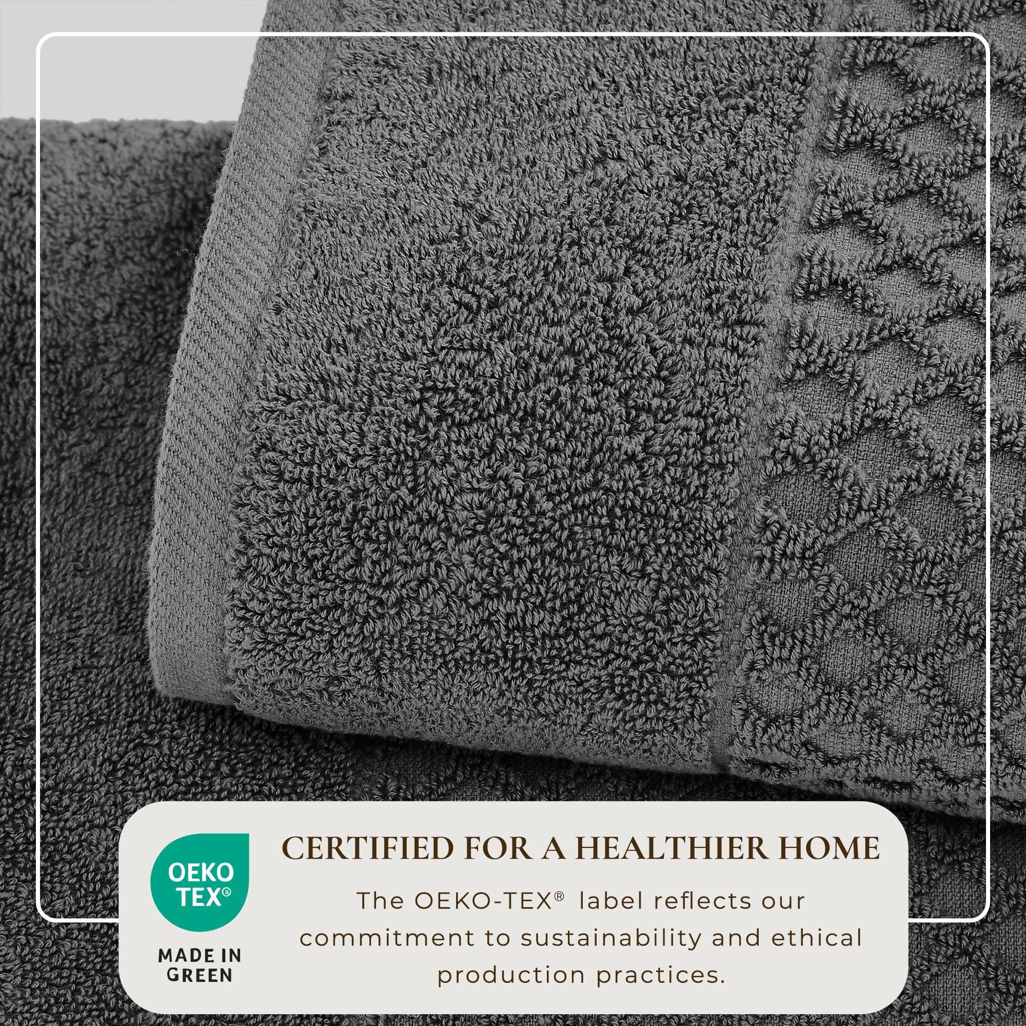 Cotton Diamond Waffle Weave Bath Towel Set - Grayson Collection - Image 144