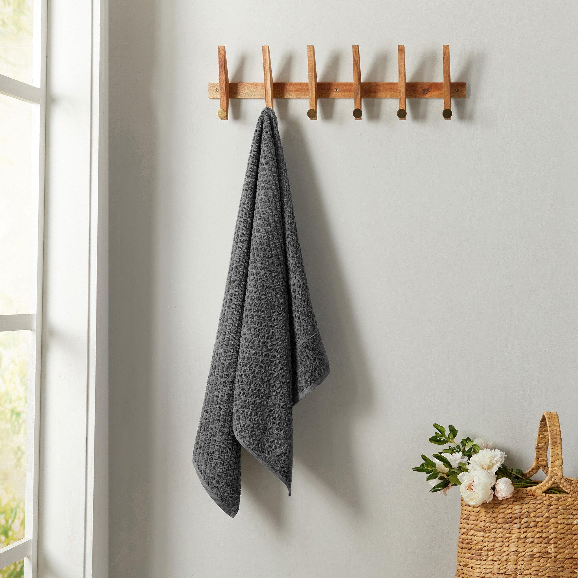 Cotton Diamond Waffle Weave Bath Towel Set - Grayson Collection - Image 145