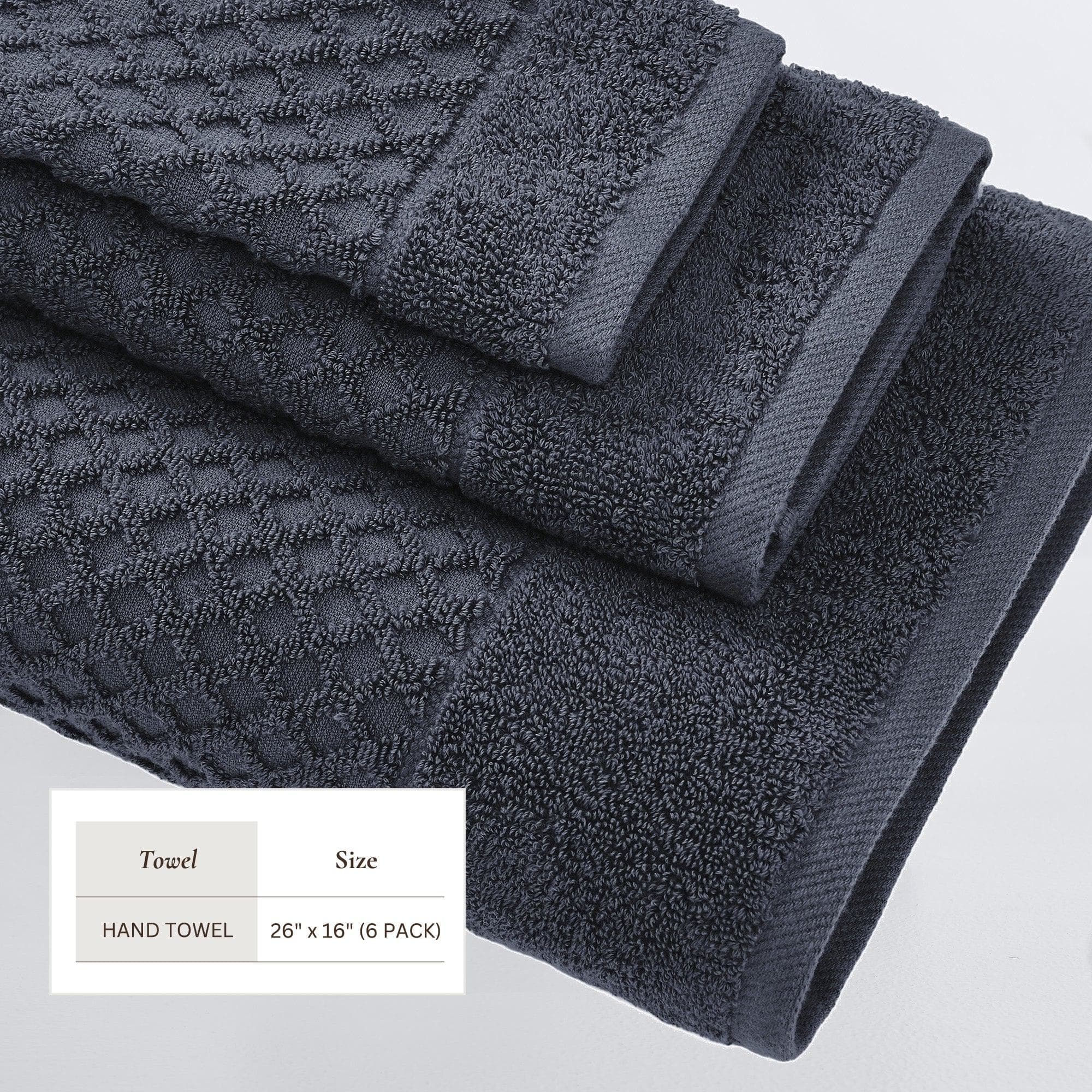 Cotton Diamond Waffle Weave Bath Towel Set - Grayson Collection - Image 159