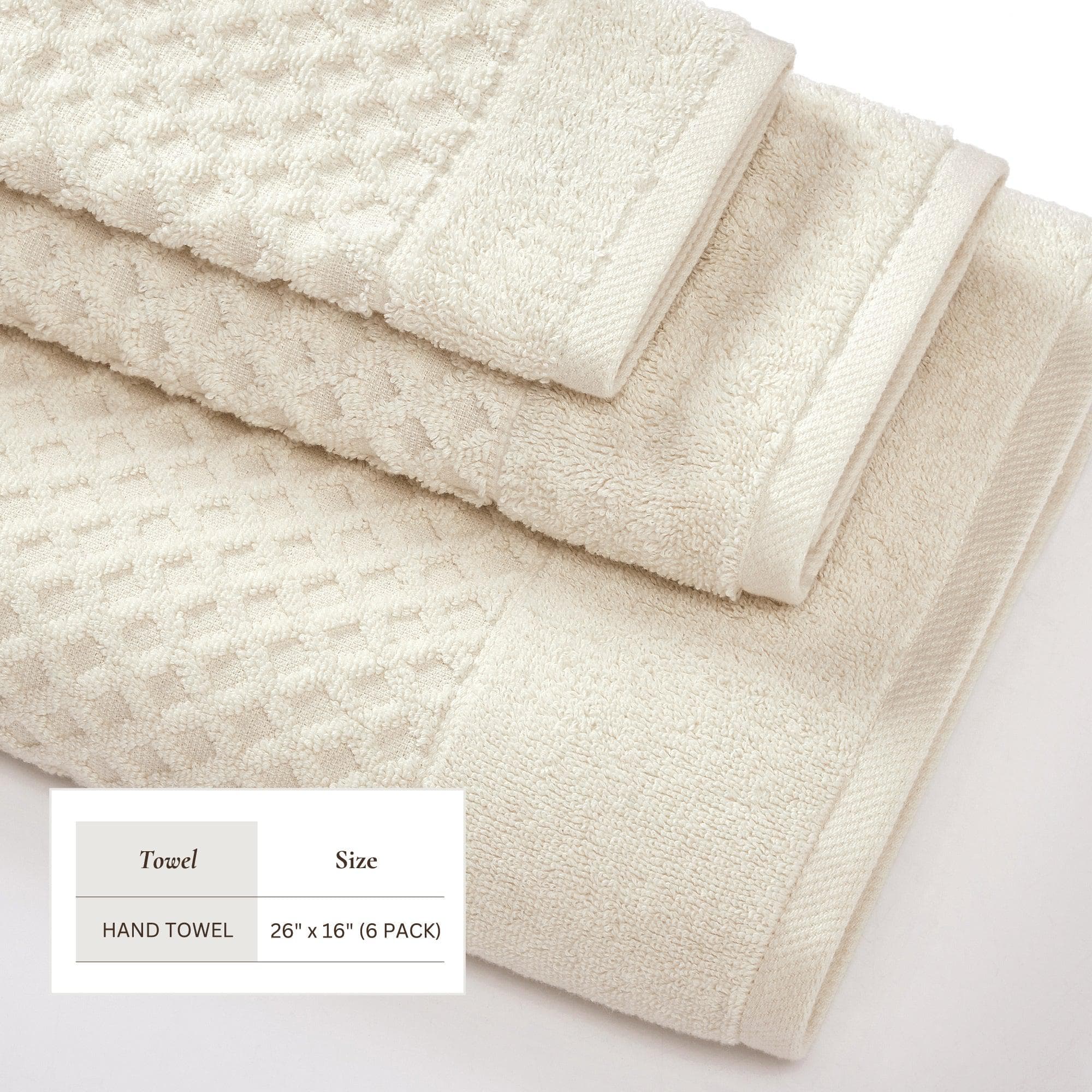 Cotton Diamond Waffle Weave Bath Towel Set - Grayson Collection - Image 181