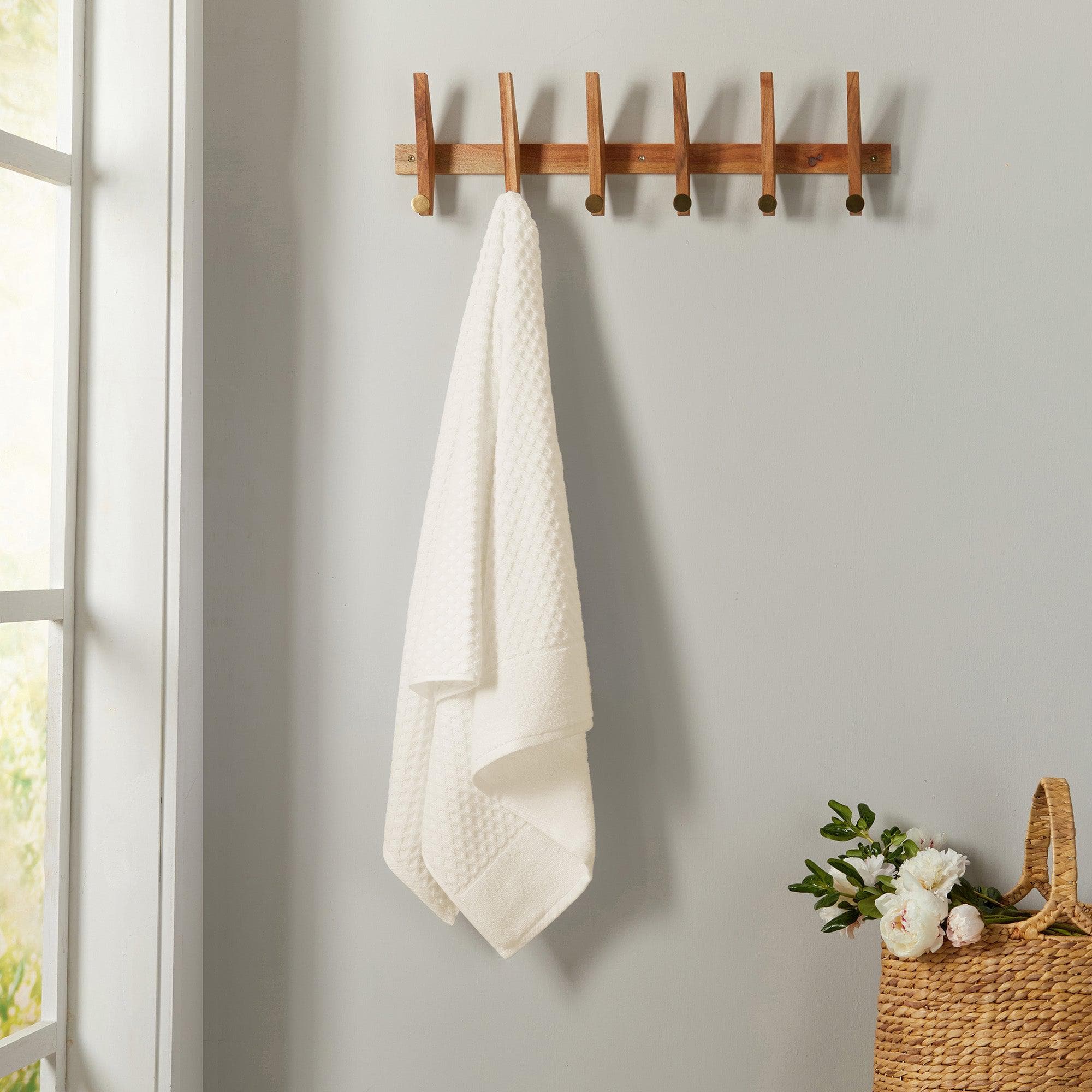 Cotton Diamond Waffle Weave Bath Towel Set - Grayson Collection - Image 19