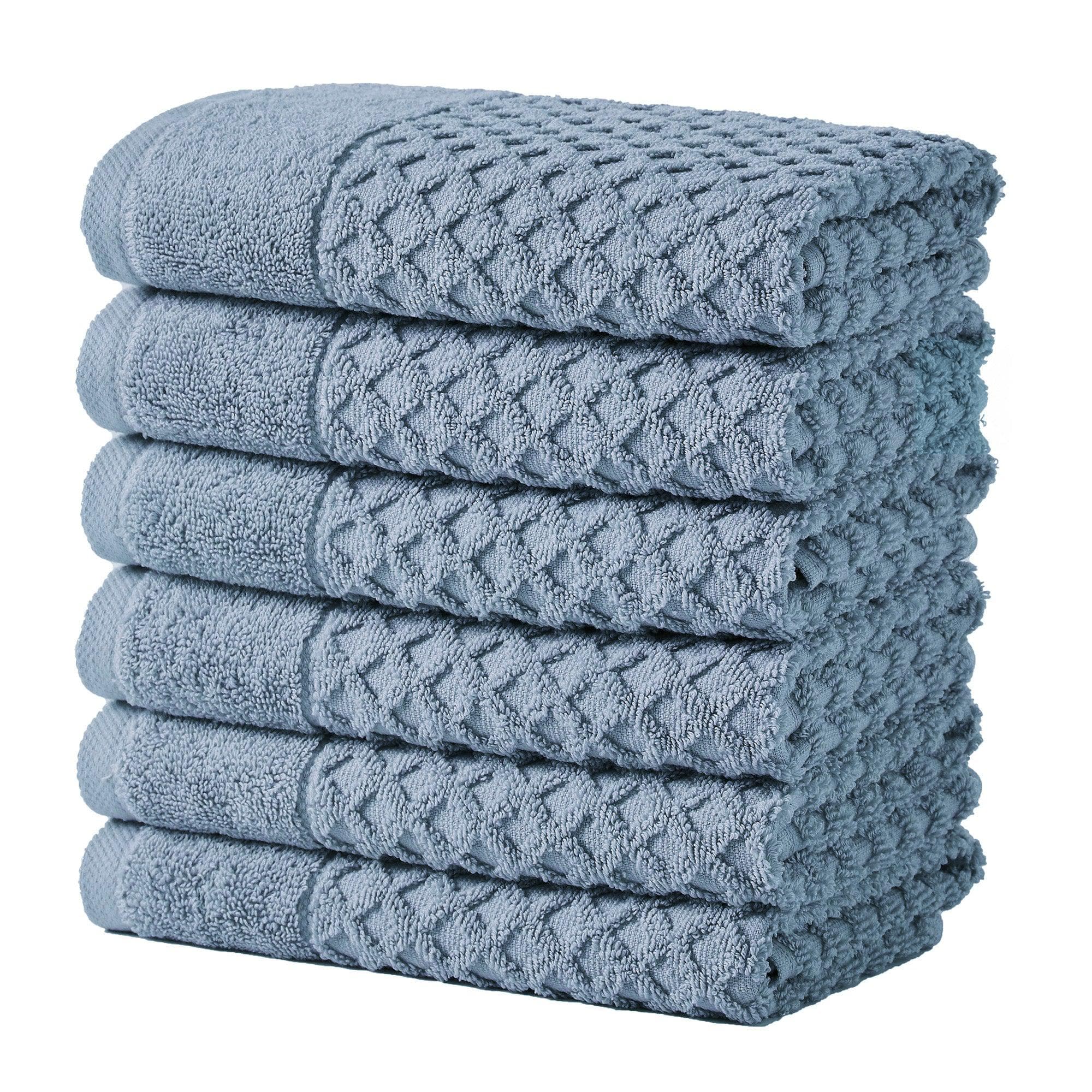 Cotton Diamond Waffle Weave Bath Towel Set - Grayson Collection - Image 201