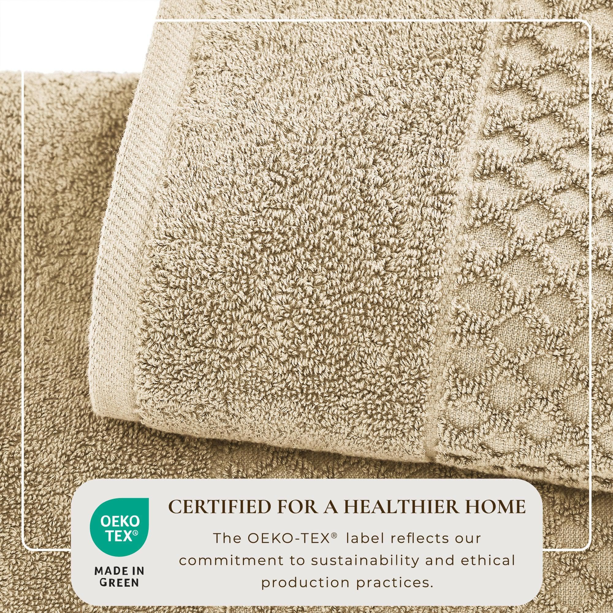 Cotton Diamond Waffle Weave Bath Towel Set - Grayson Collection - Image 28