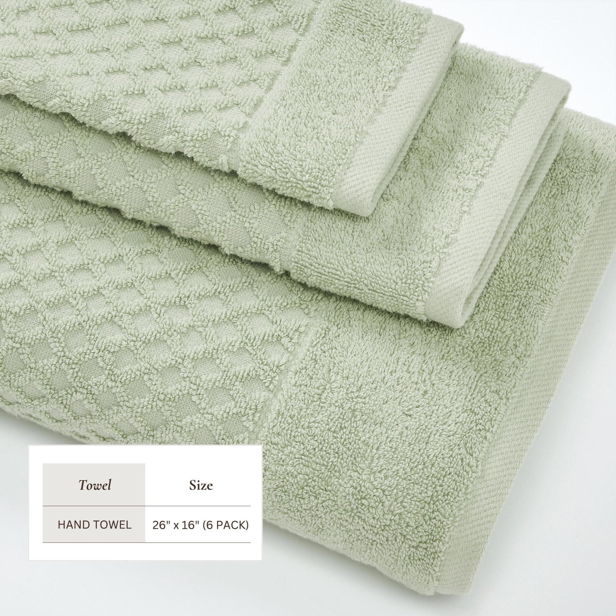 Cotton Diamond Waffle Weave Bath Towel Set - Grayson Collection - Image 57
