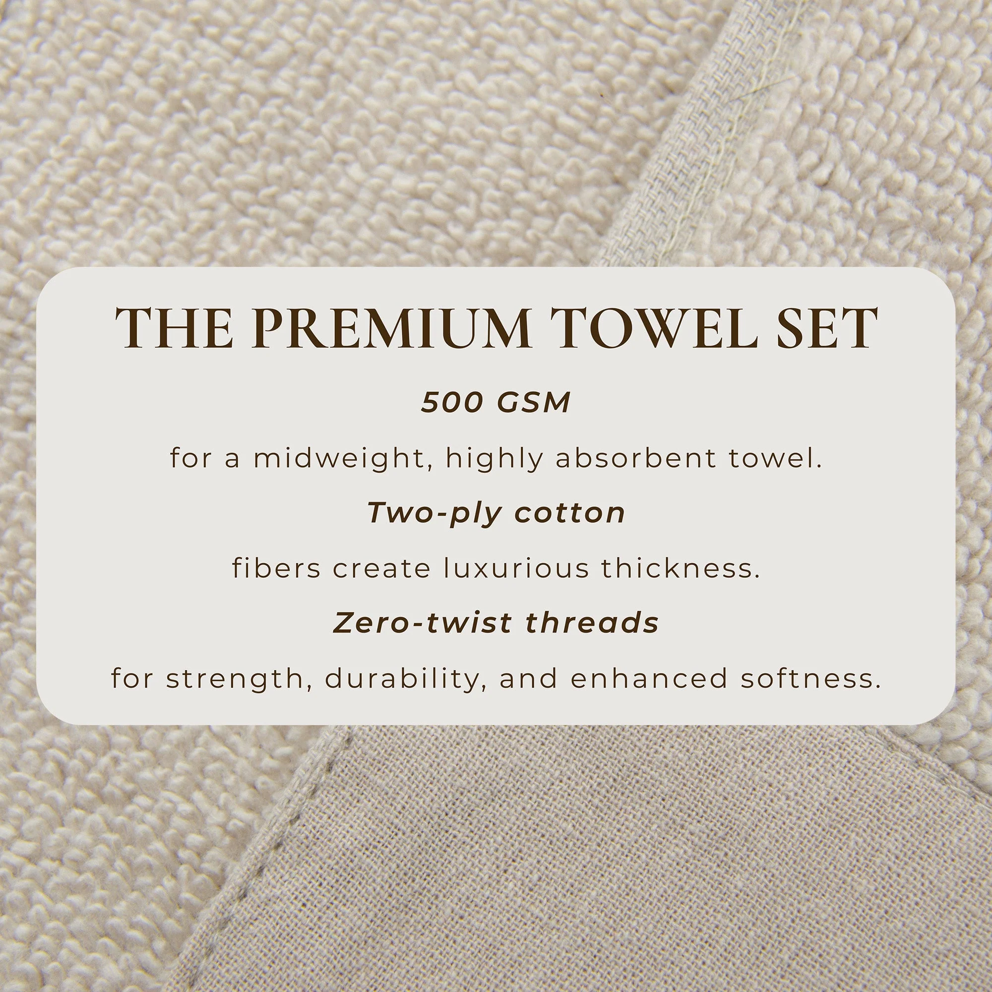 Cotton Linen-Like Border 6-Piece Towel Set - Priya Collection - Image 26
