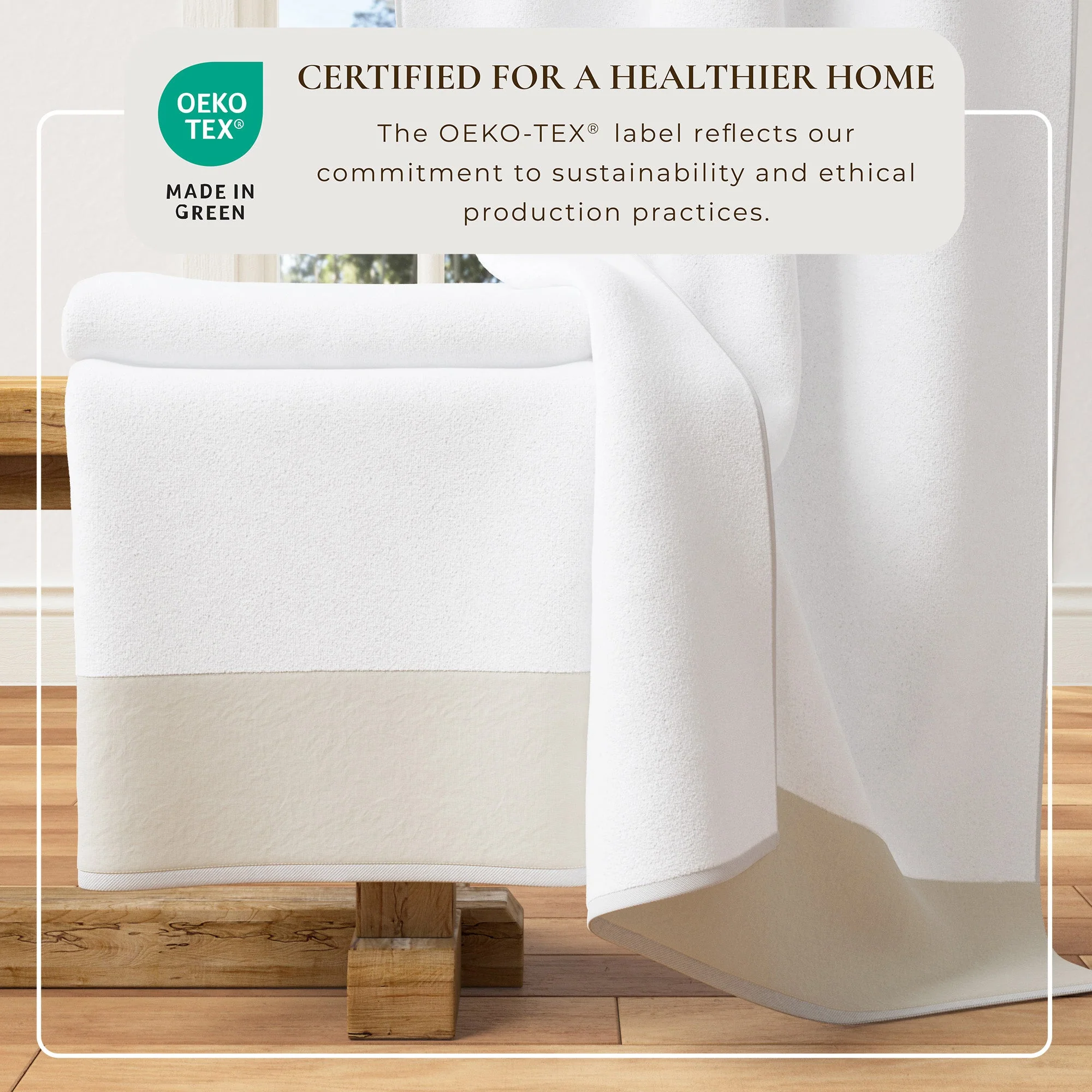 Cotton Linen-Like Border 6-Piece Towel Set - Priya Collection - Image 4