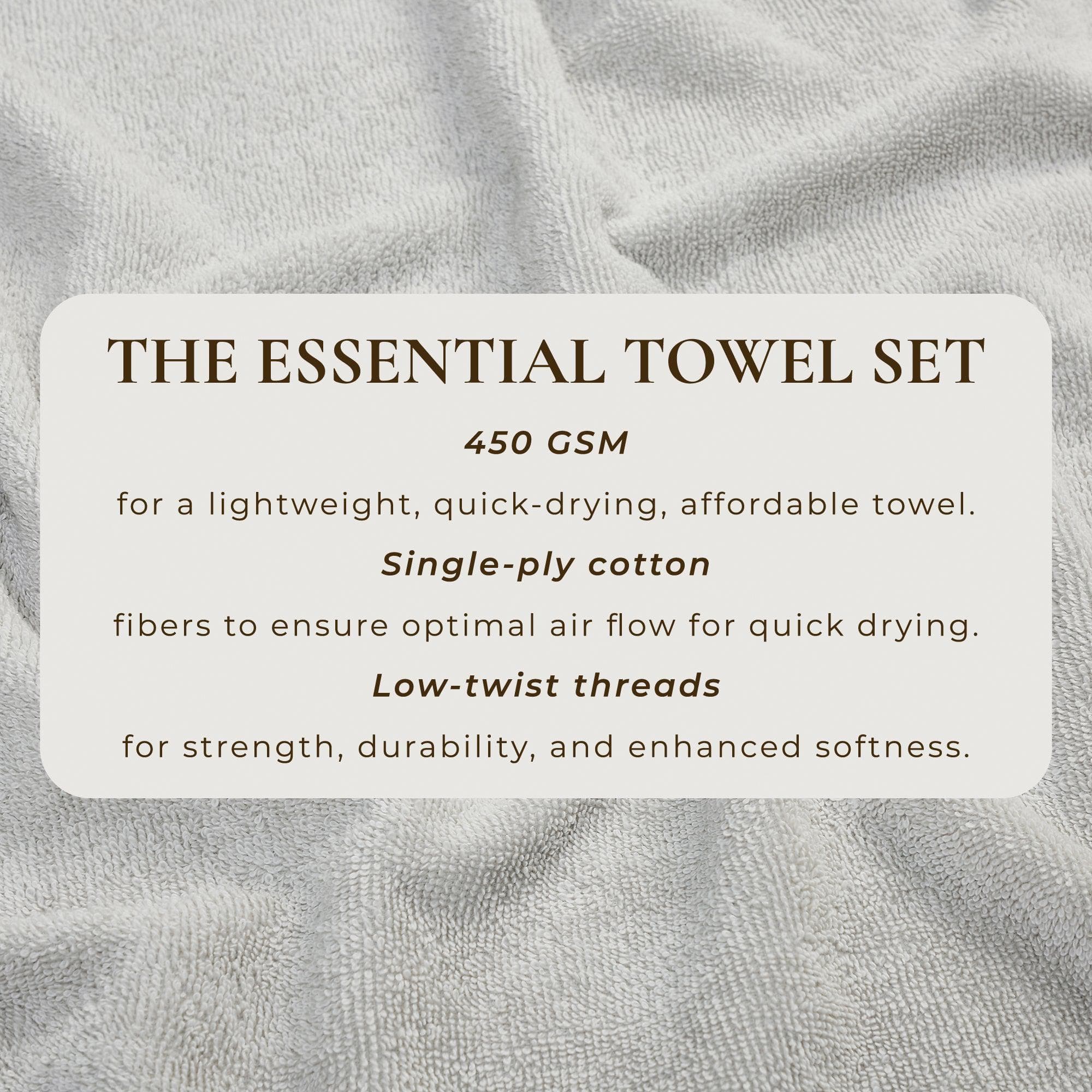 Cotton Terry Bath Towel Set - Cooper Collection - Image 112