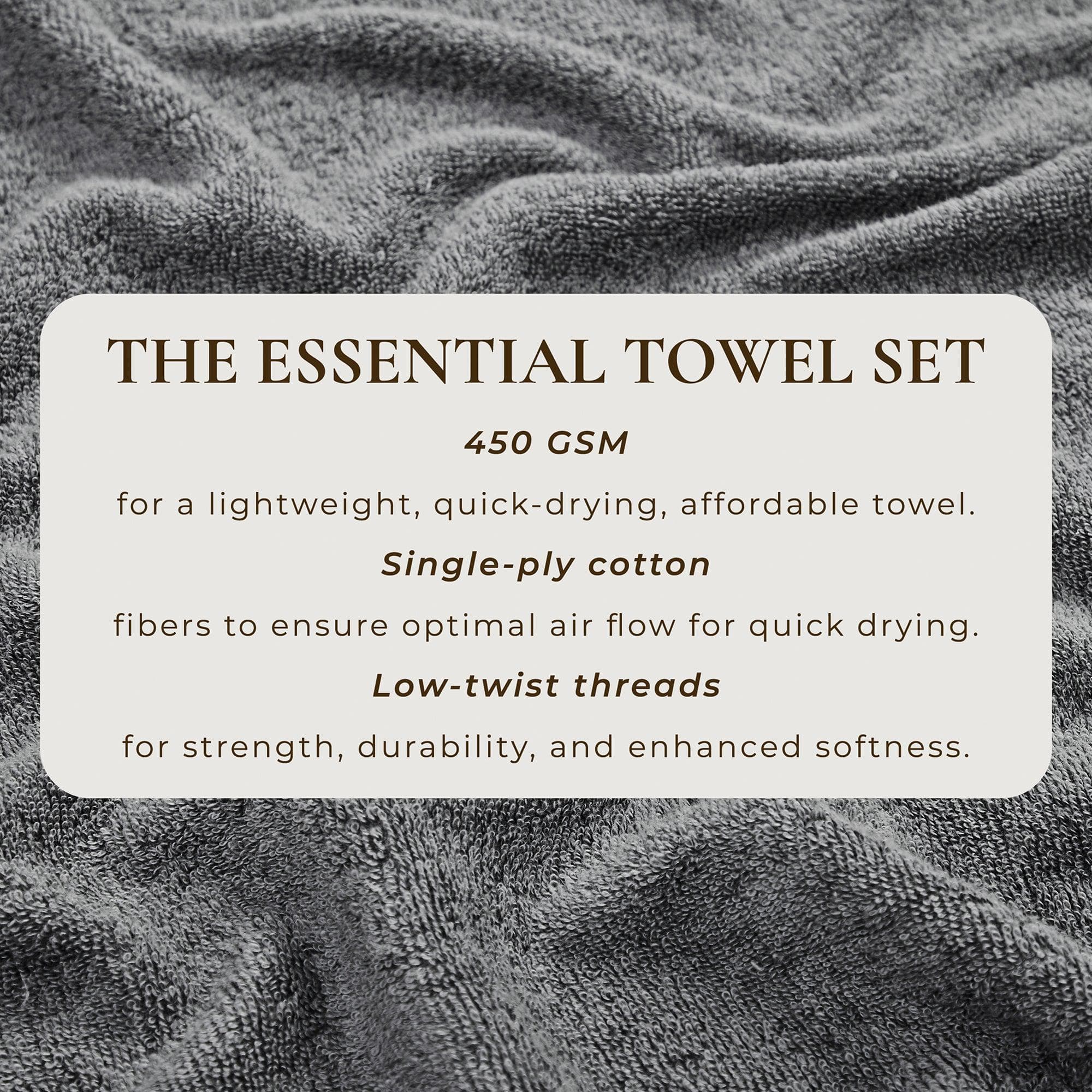 Cotton Terry Bath Towel Set - Cooper Collection - Image 160