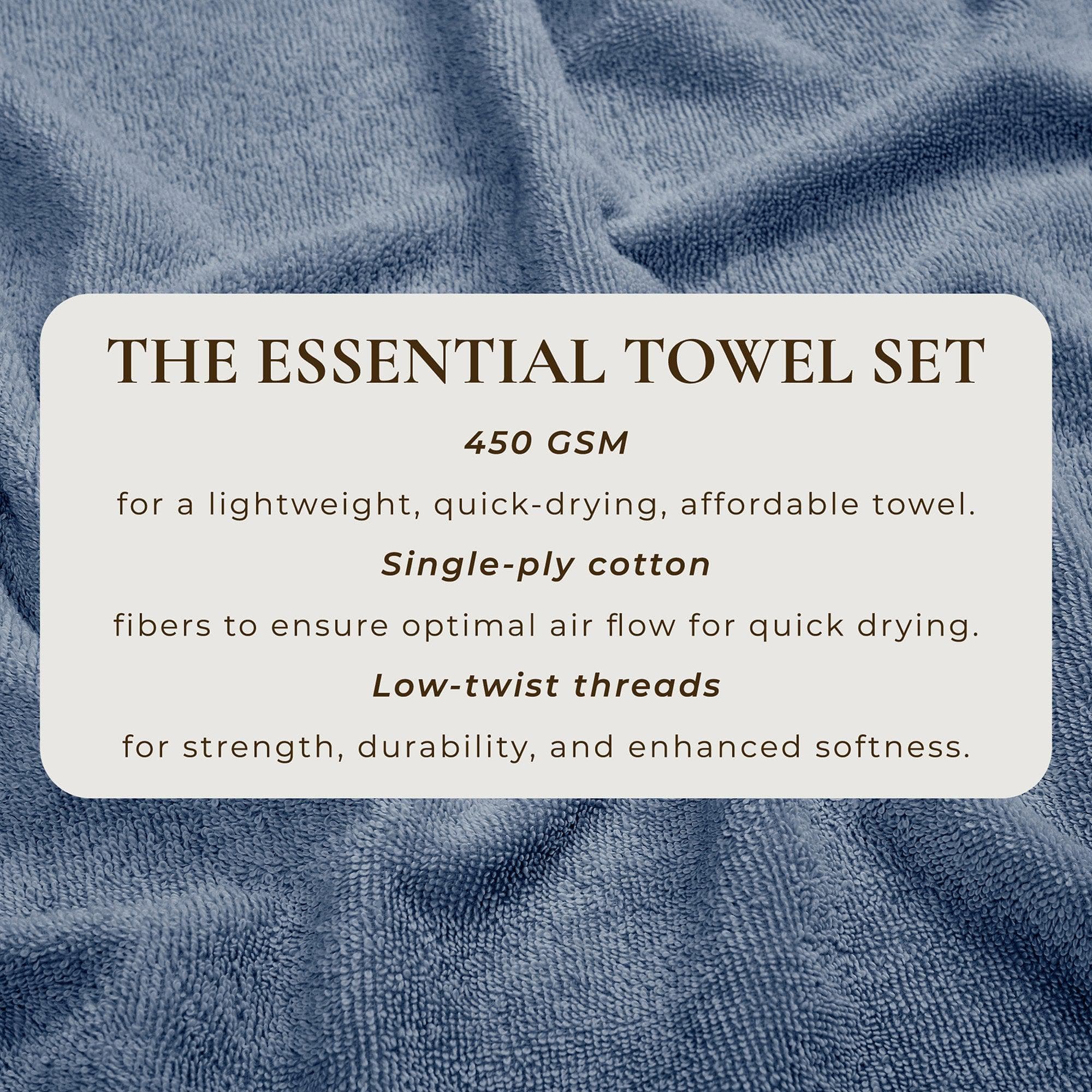 Cotton Terry Bath Towel Set - Cooper Collection - Image 94