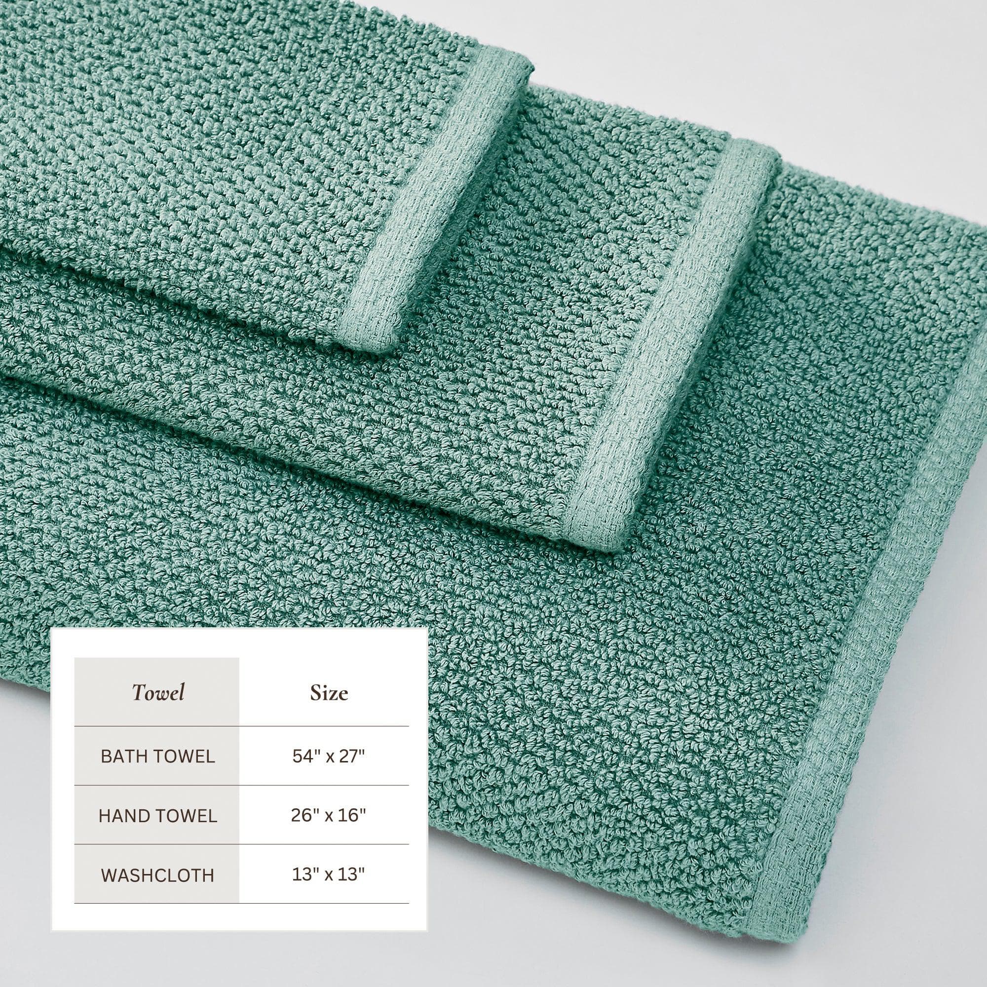 Cotton Textured Bath Towel Set - Acacia Collection - Image 135