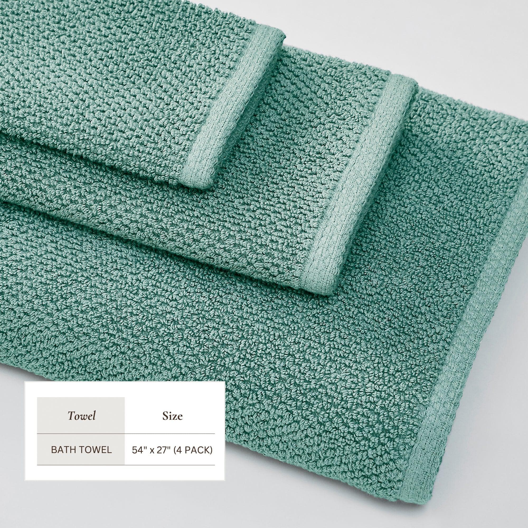 Cotton Textured Bath Towel Set - Acacia Collection - Image 136