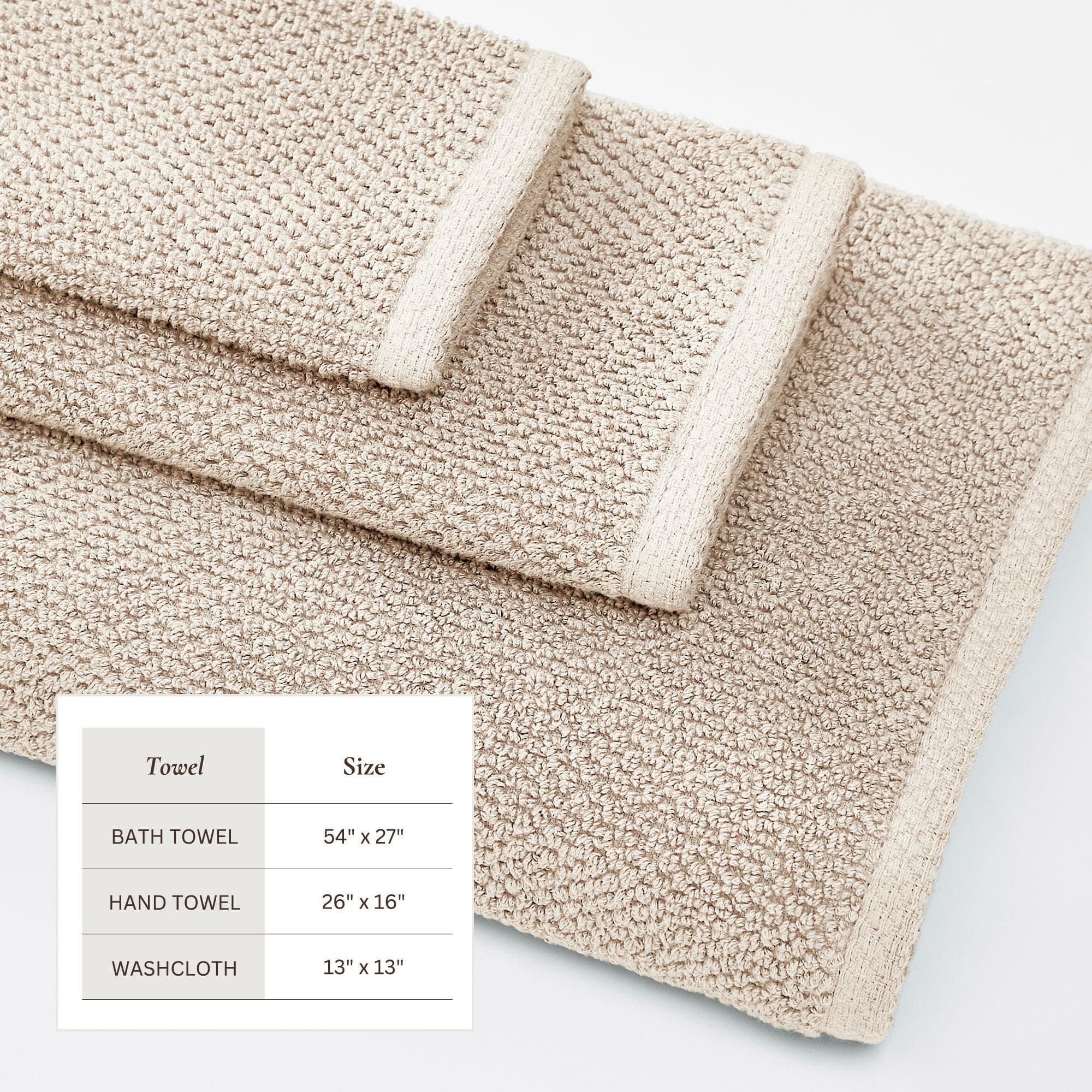 Cotton Textured Bath Towel Set - Acacia Collection - Image 38