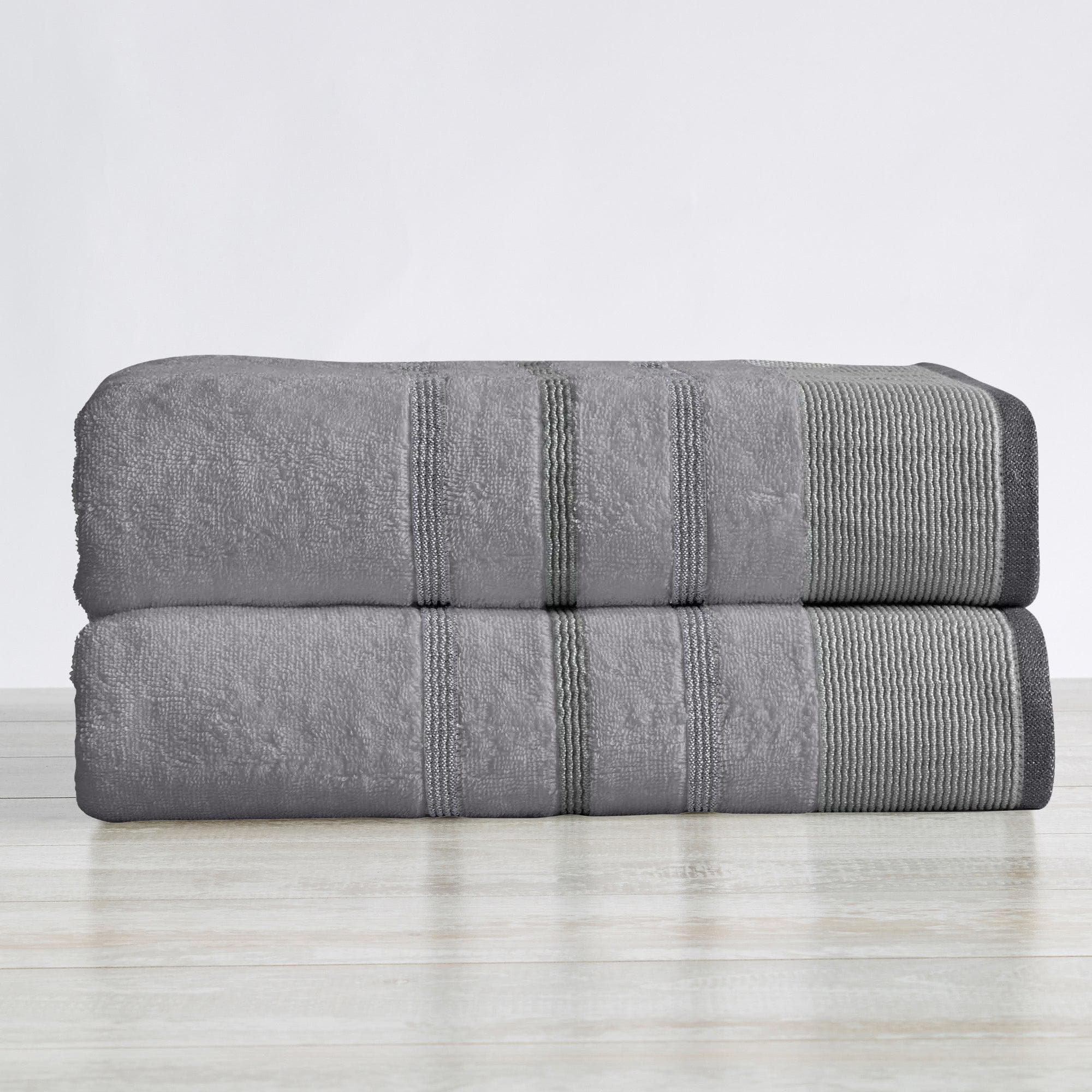 Decorative Cotton Stripe Bath Towel Set - Noelle Collection - Image 195