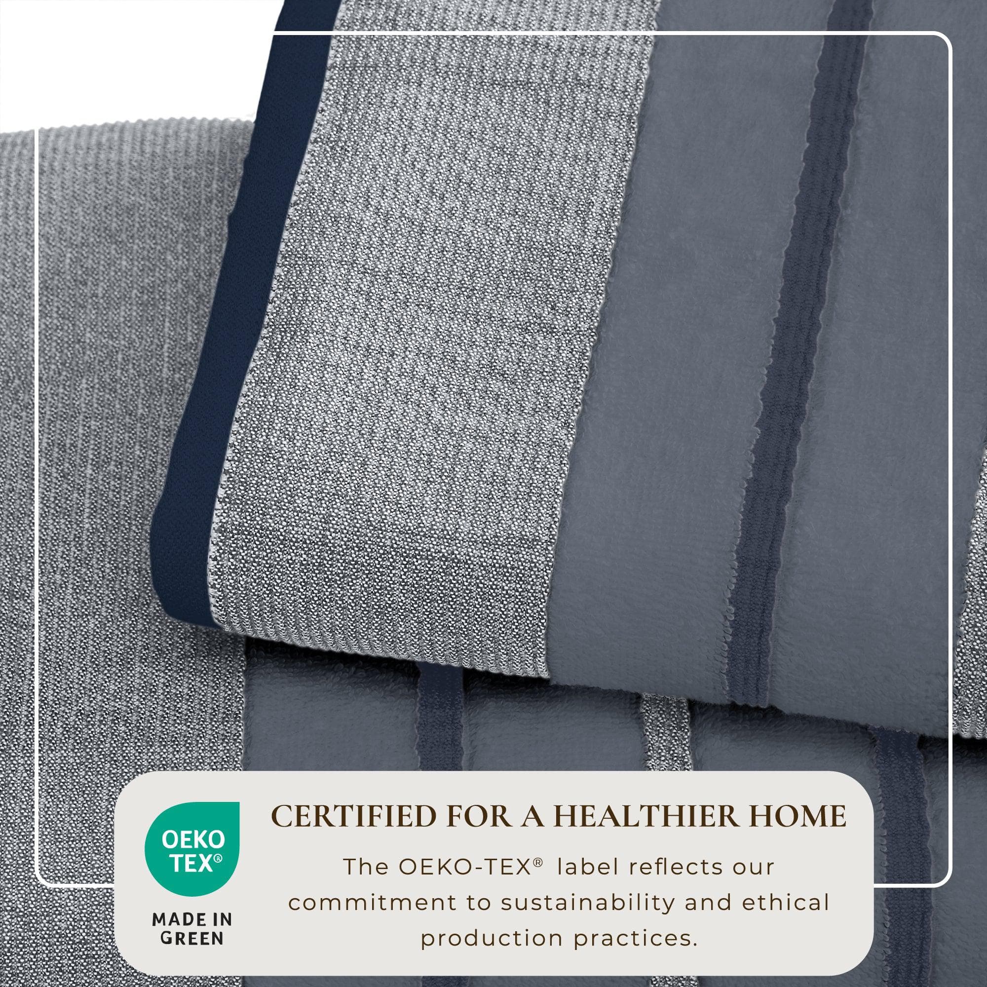 Decorative Cotton Stripe Bath Towel Set - Noelle Collection - Image 77