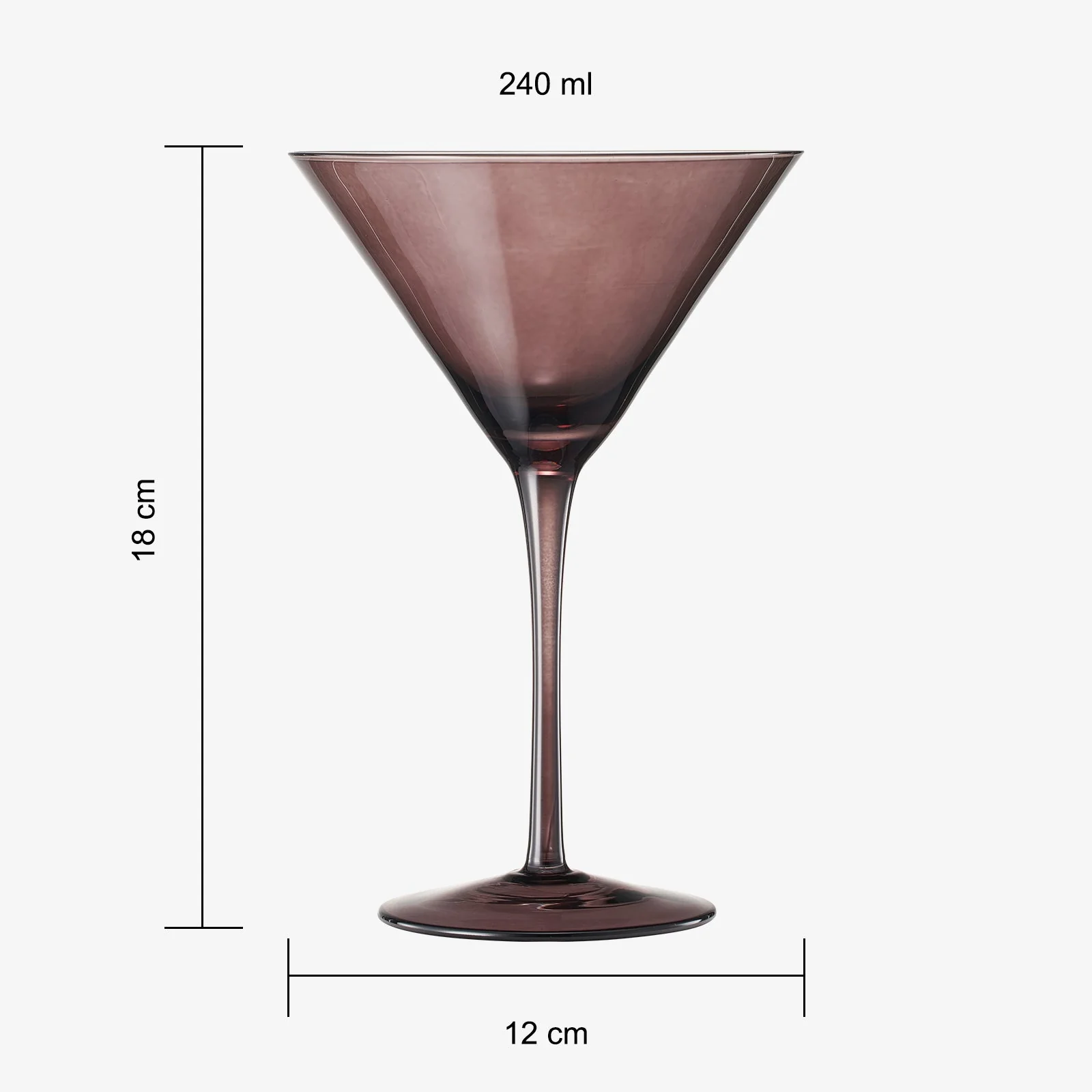 Fortuna Martini Cocktail Glassware, Set of 6 - Image 4