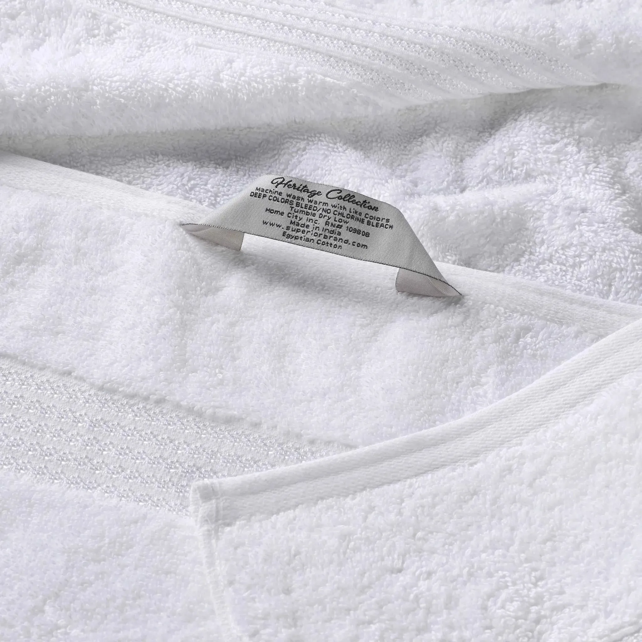 Heritage Egyptian Cotton Plush 3 Piece Absorbent Luxury Towel Set - Image 12