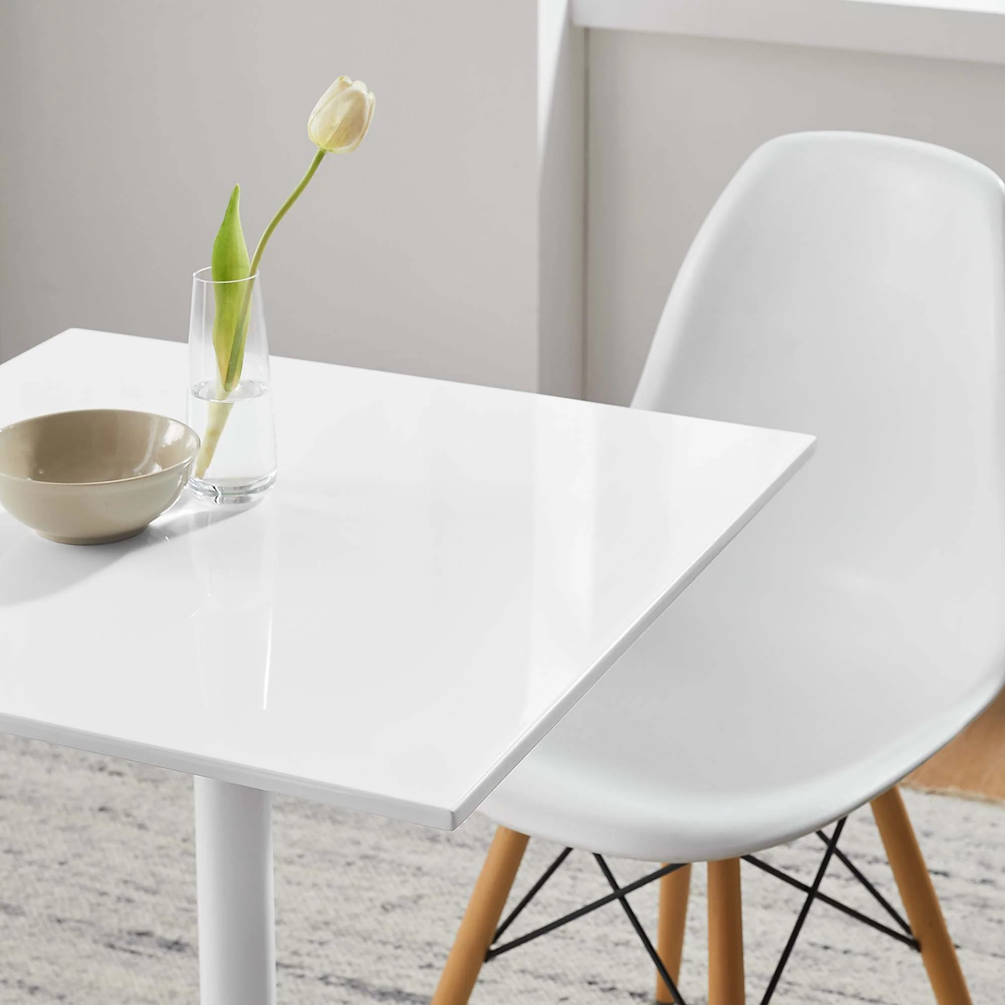 Lippa 24" Square Wood Dining Table by Modway - Image 7
