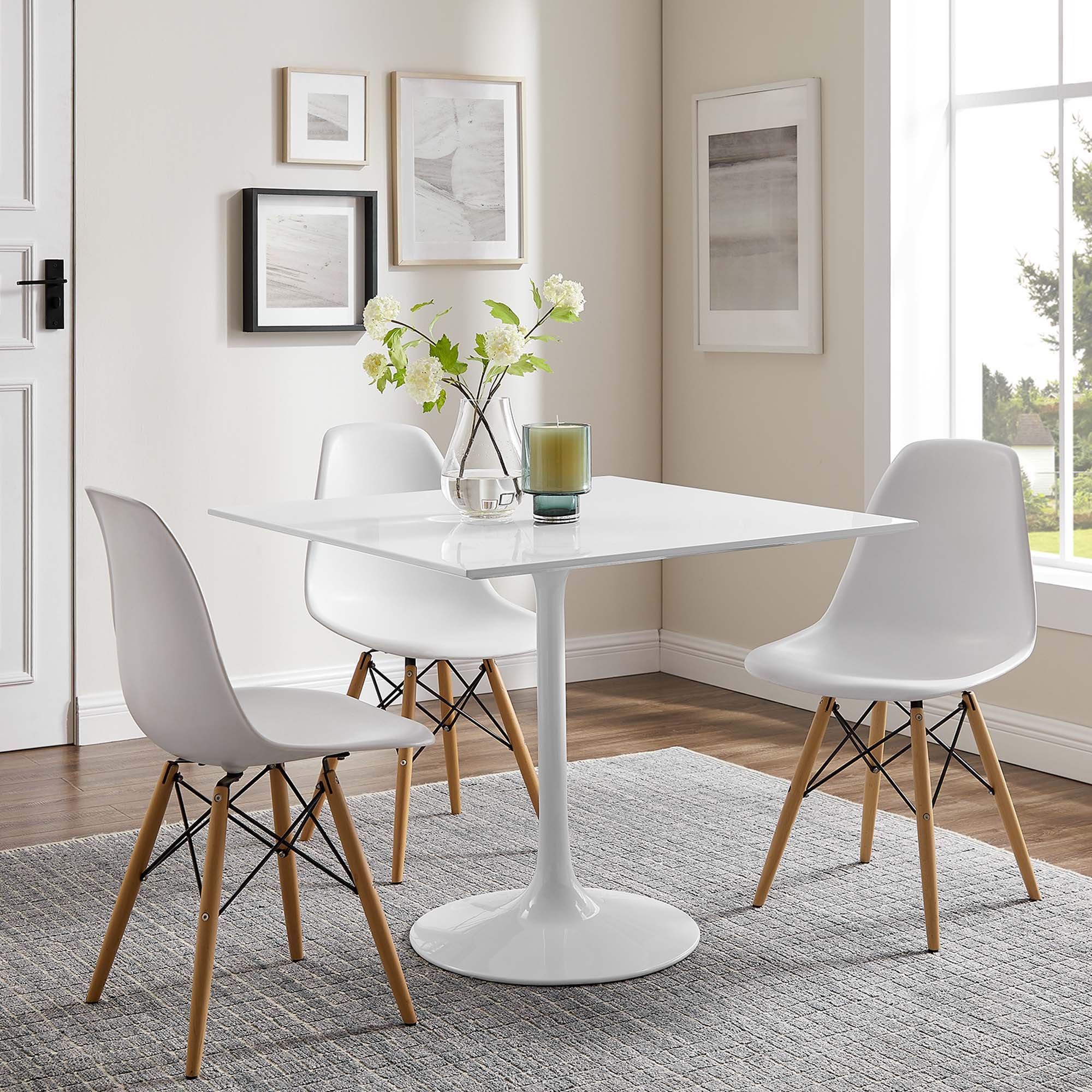 Lippa 36" Square Wood Dining Table by Modway - Image 6