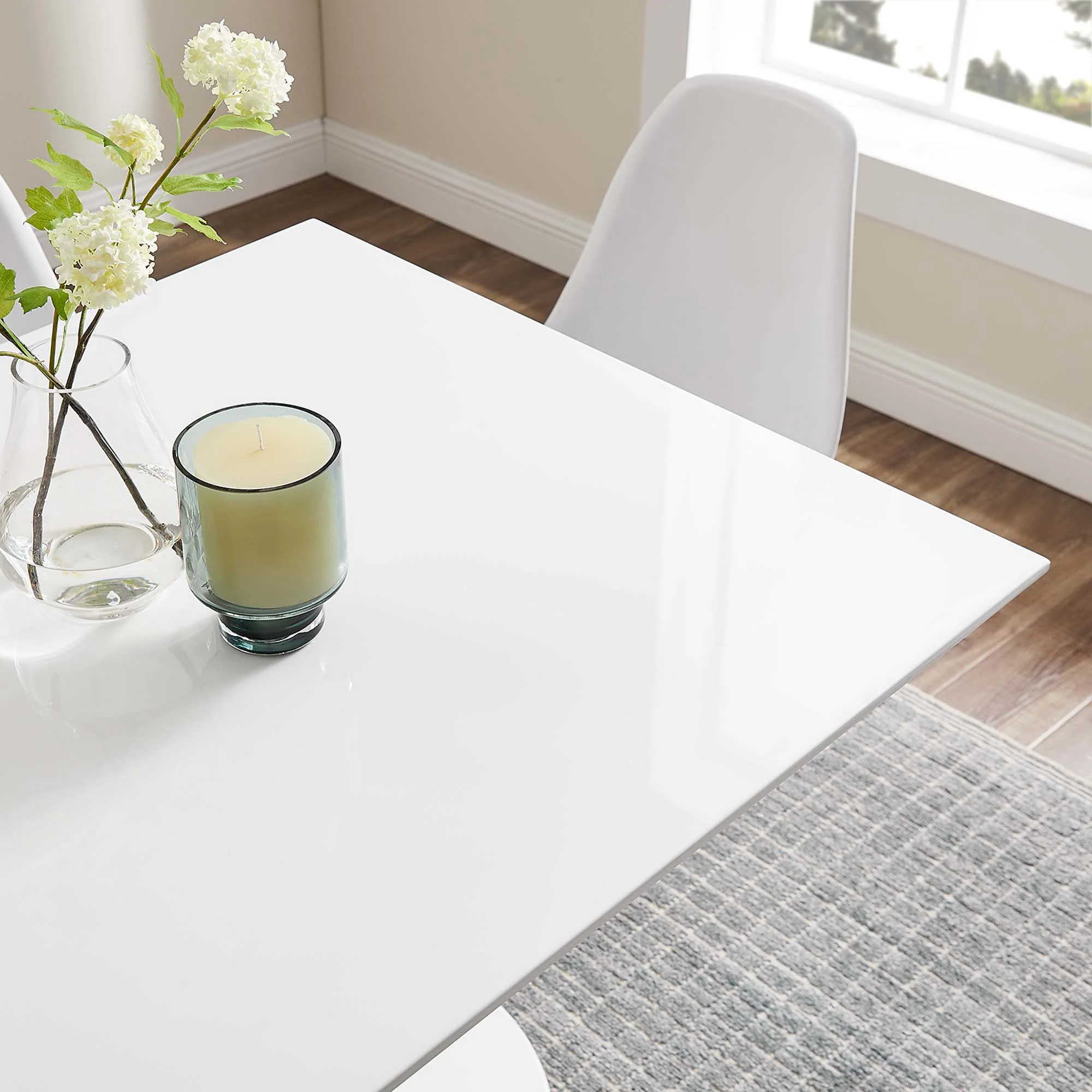 Lippa 36" Square Wood Dining Table by Modway - Image 7