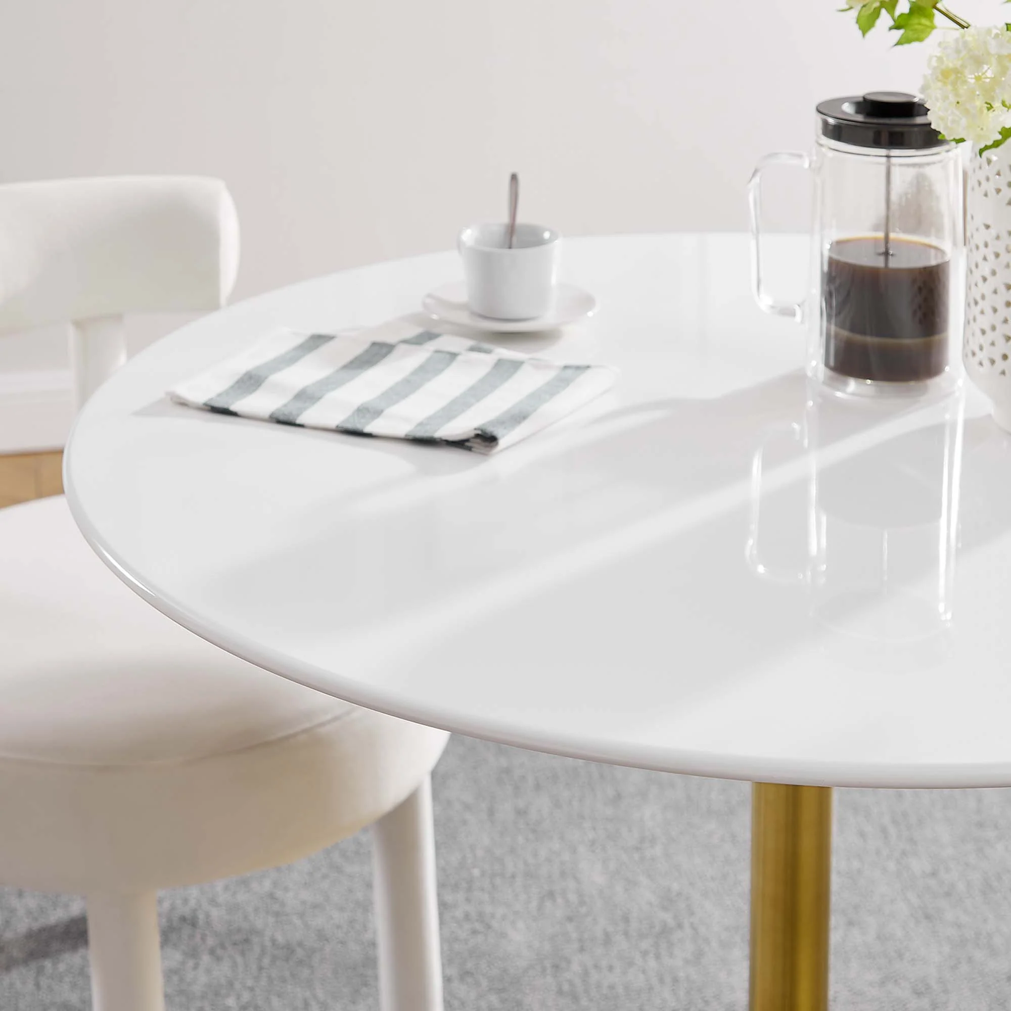 Lippa 40" Round Wood Dining Table by Modway - Image 7