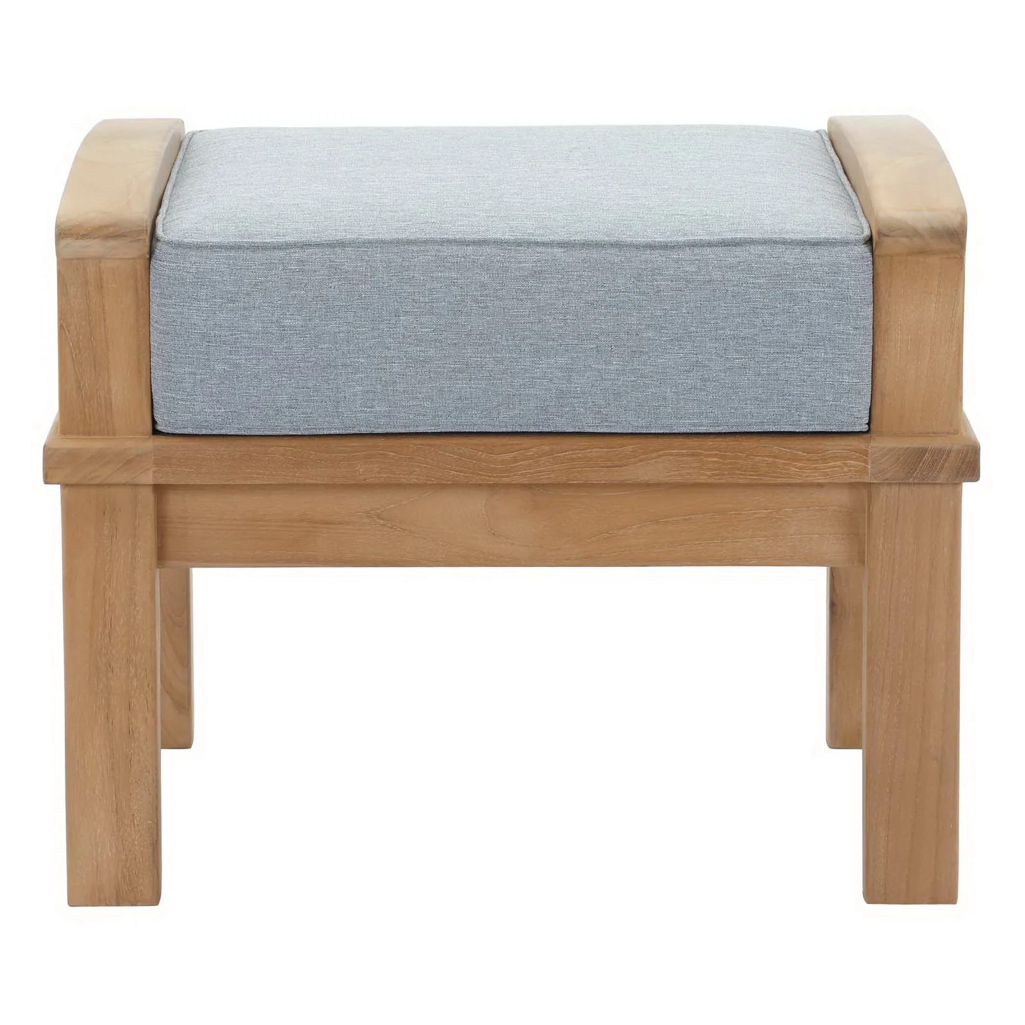 Marina Outdoor Patio Teak Ottoman by Modway - Image 12