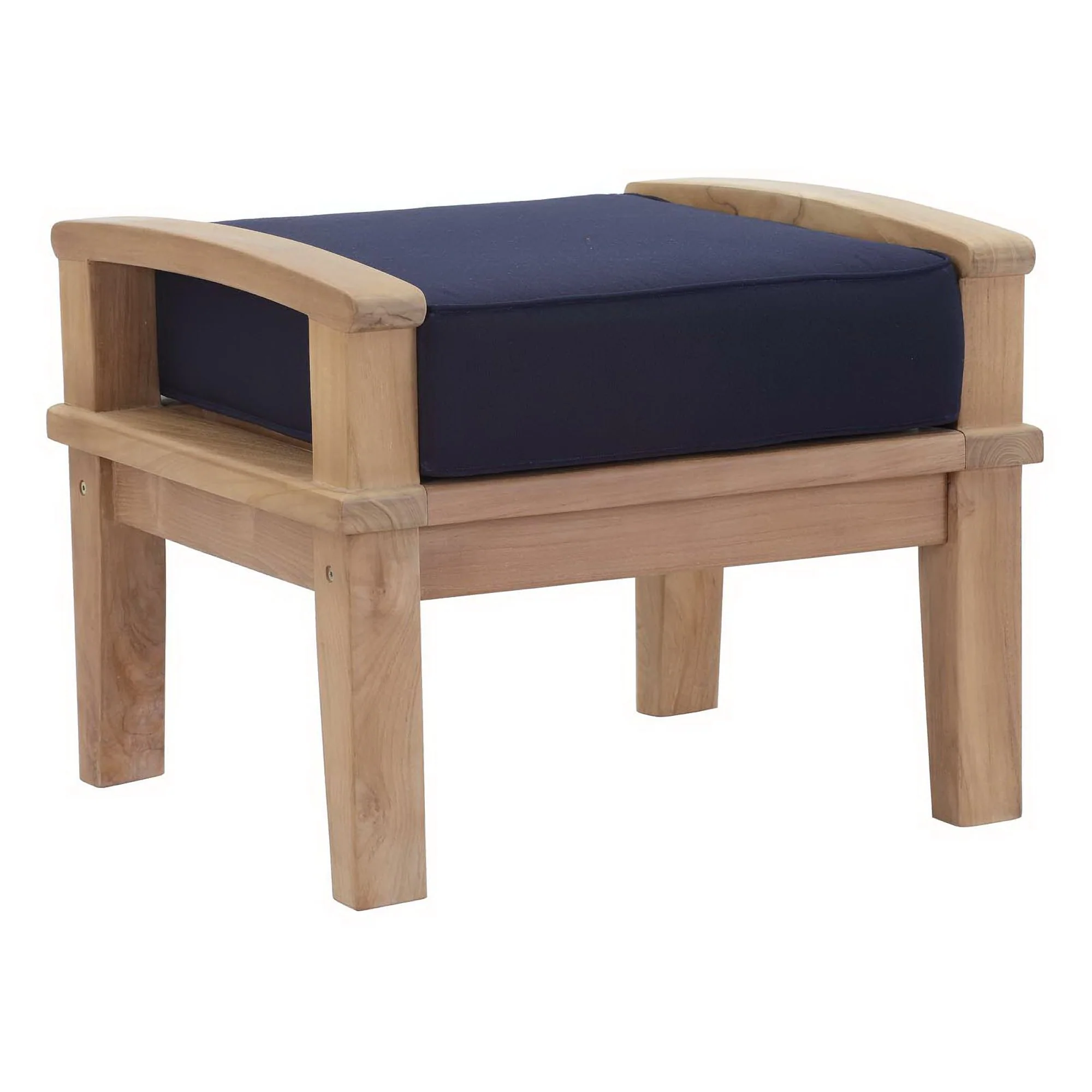 Marina Outdoor Patio Teak Ottoman by Modway - Image 15