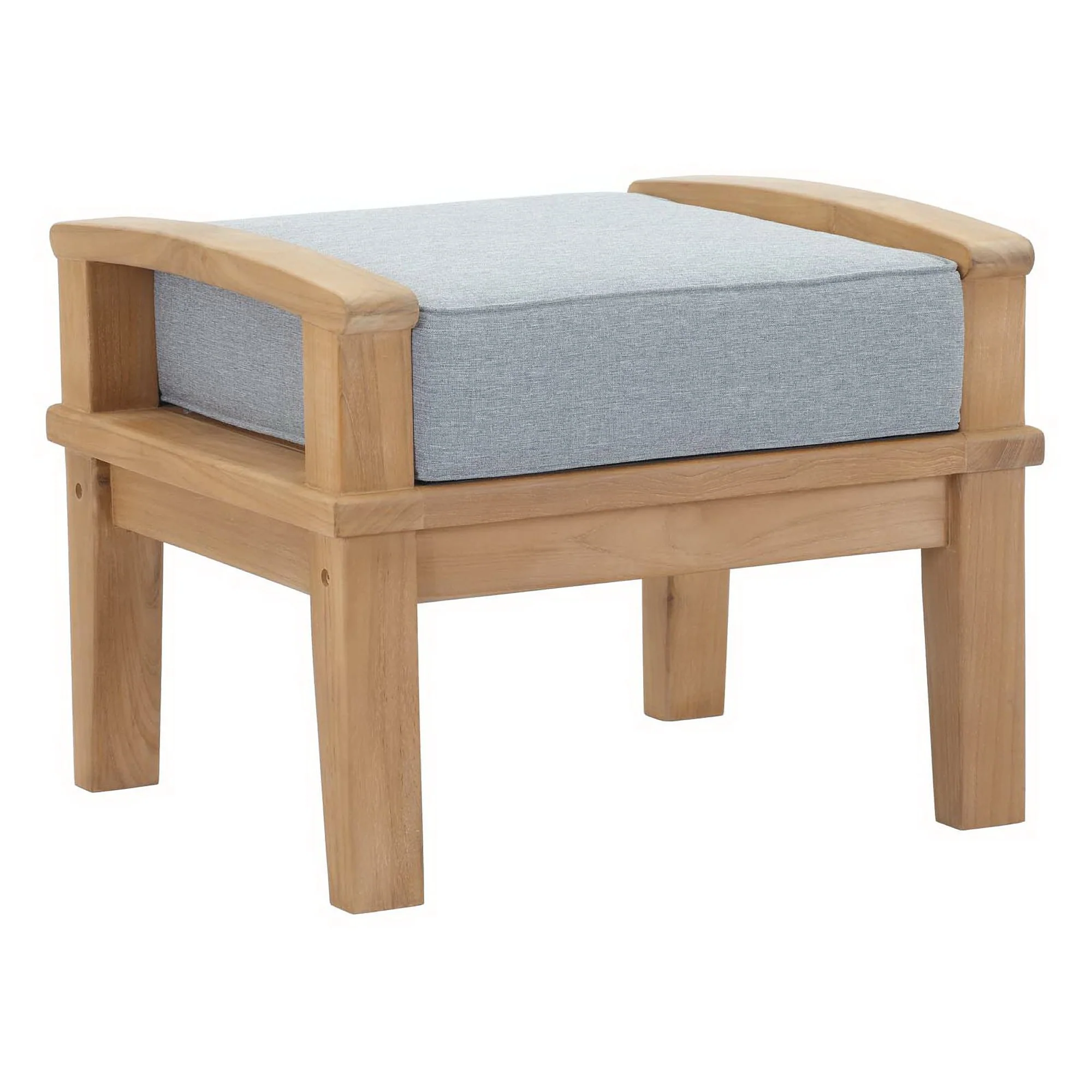 Marina Outdoor Patio Teak Ottoman by Modway - Image 16