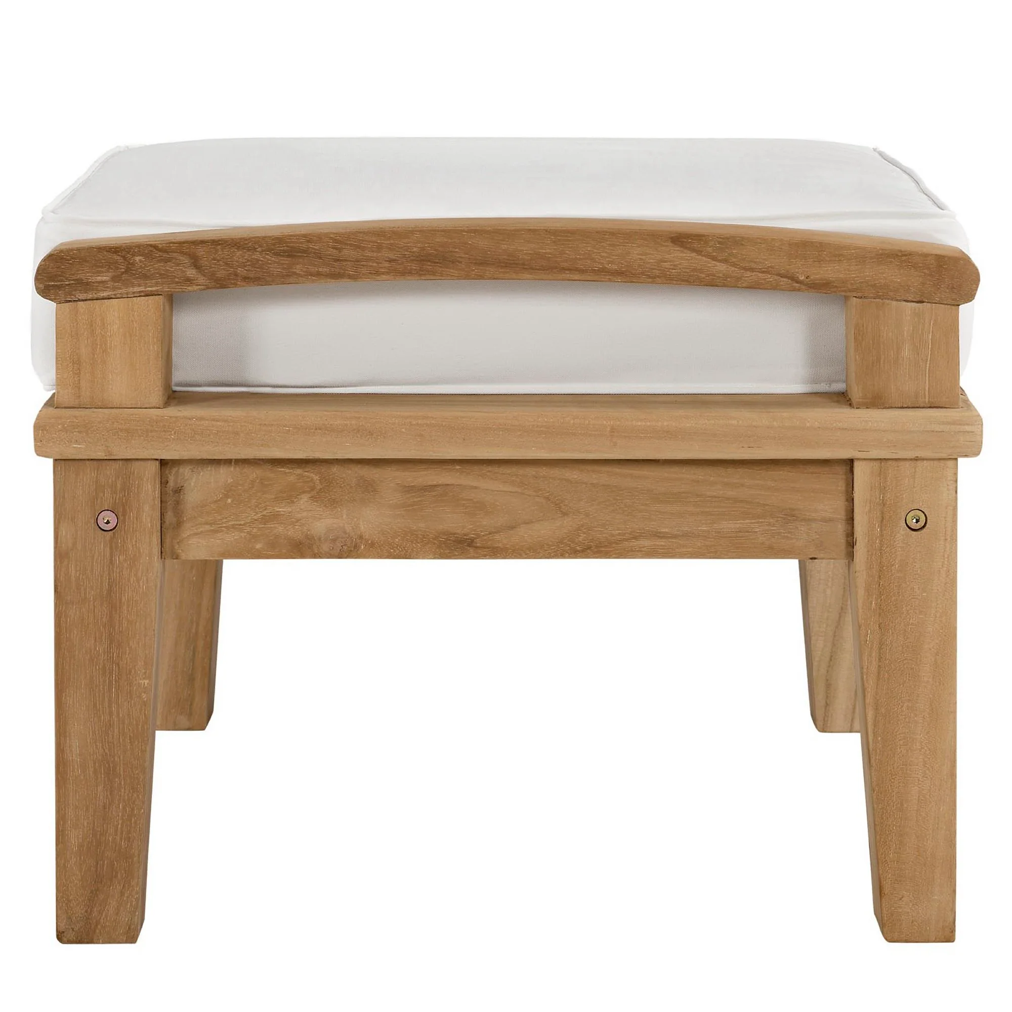 Marina Outdoor Patio Teak Ottoman by Modway - Image 3