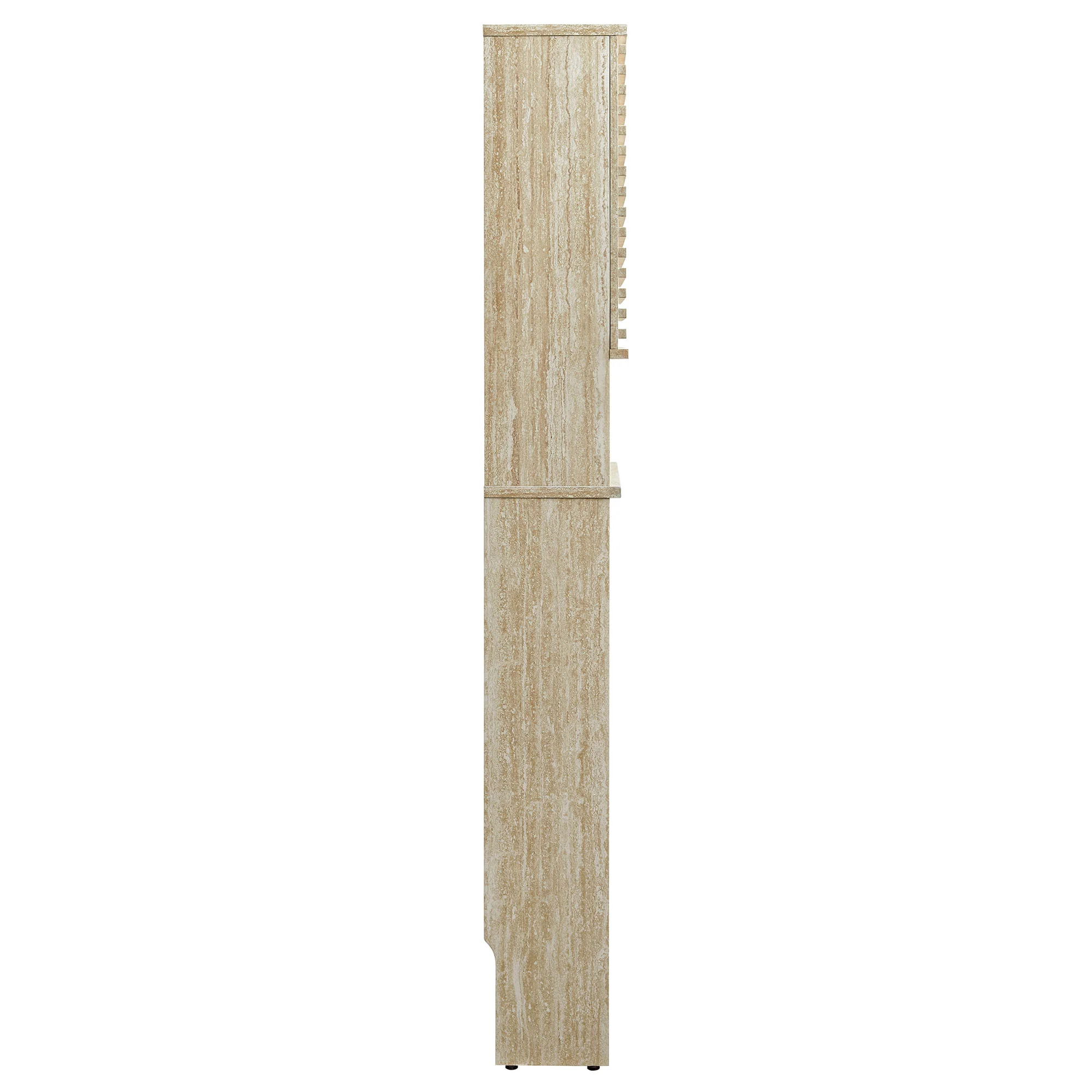 Render Over the Toilet Faux Travertine Bathroom Storage Cabinet by Modway - Image 4