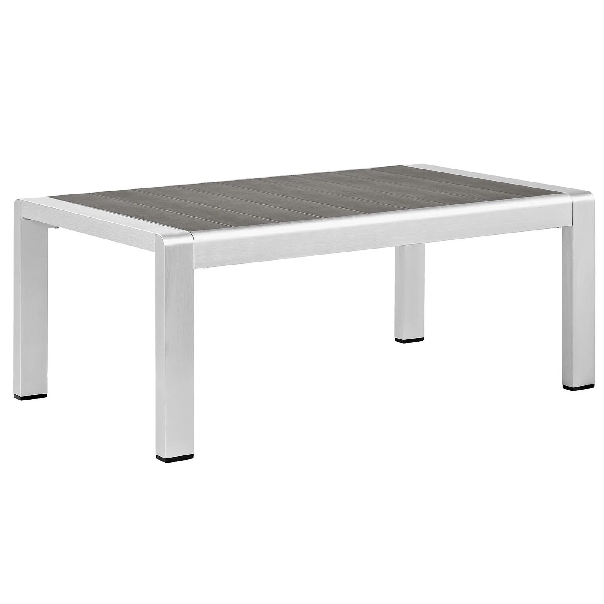 Shore 6 Piece Outdoor Patio Aluminum Sectional Sofa Set - Image 9