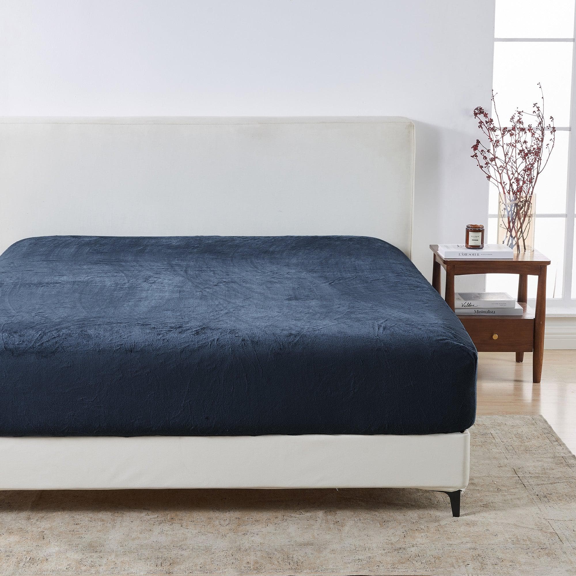 Solid Plush Fitted Sheet - Velvet Luxe Collection - Image 31