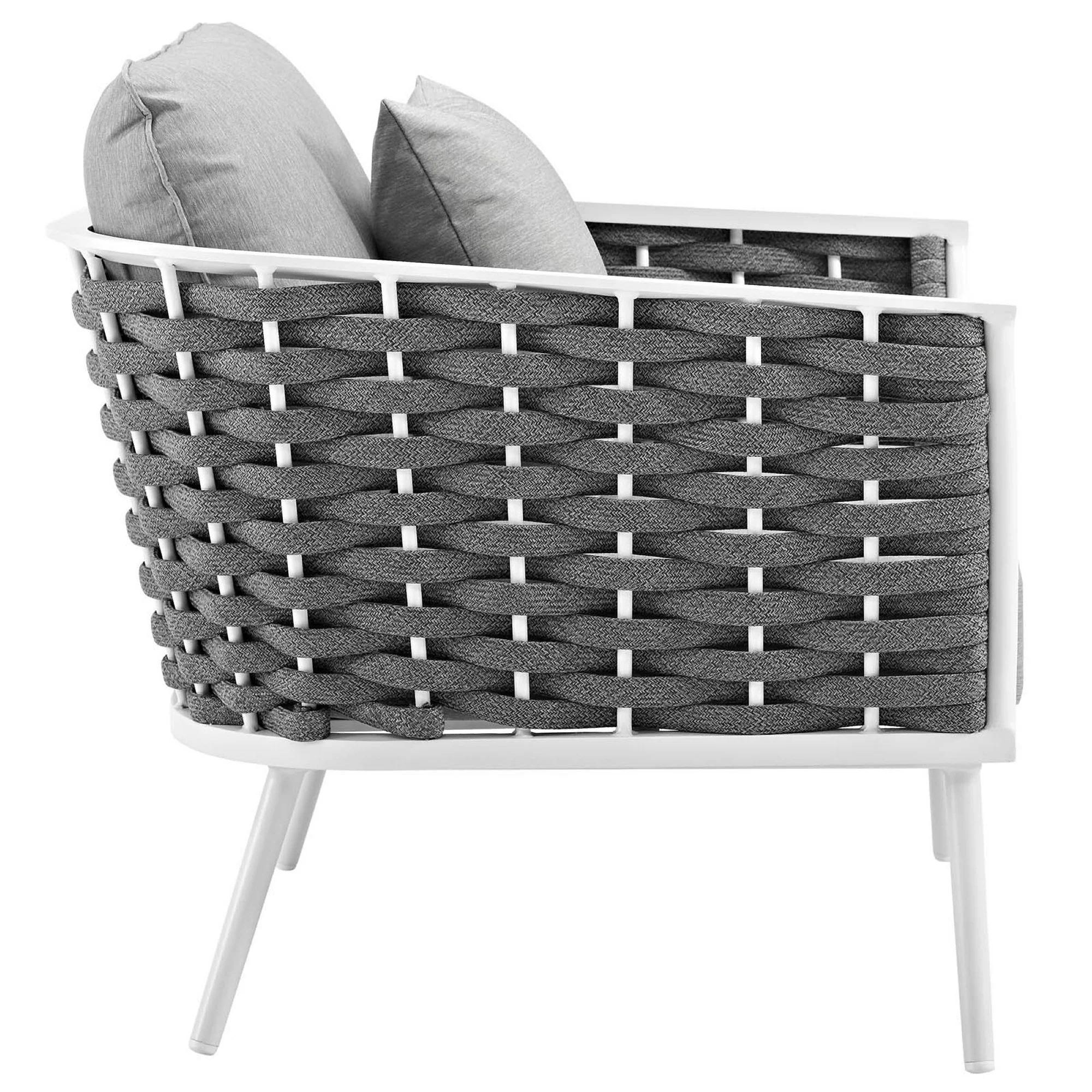 Stance Outdoor Patio Aluminum Armchair Set of 2 by Modway - Image 5