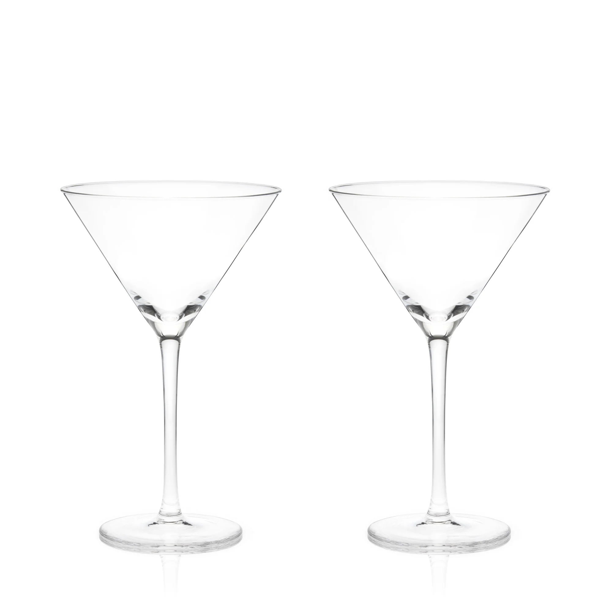 Stemmed crystal martini glasses by viski® - Image 5