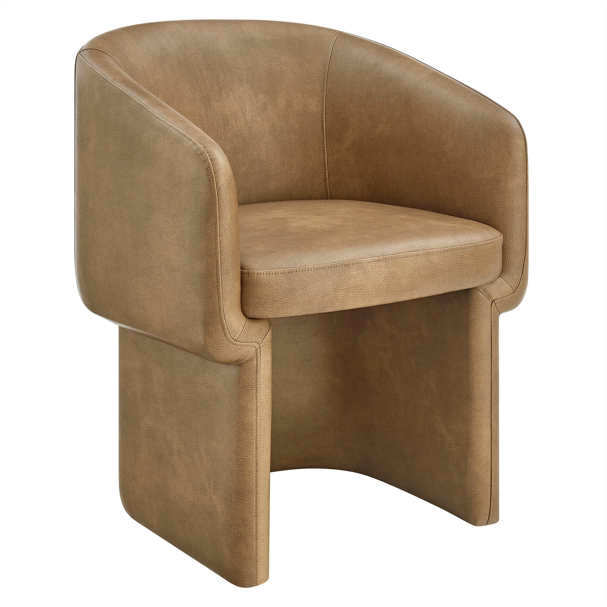 Verity Barrel Back Vegan Leather Dining Chair by Modway - Image 14