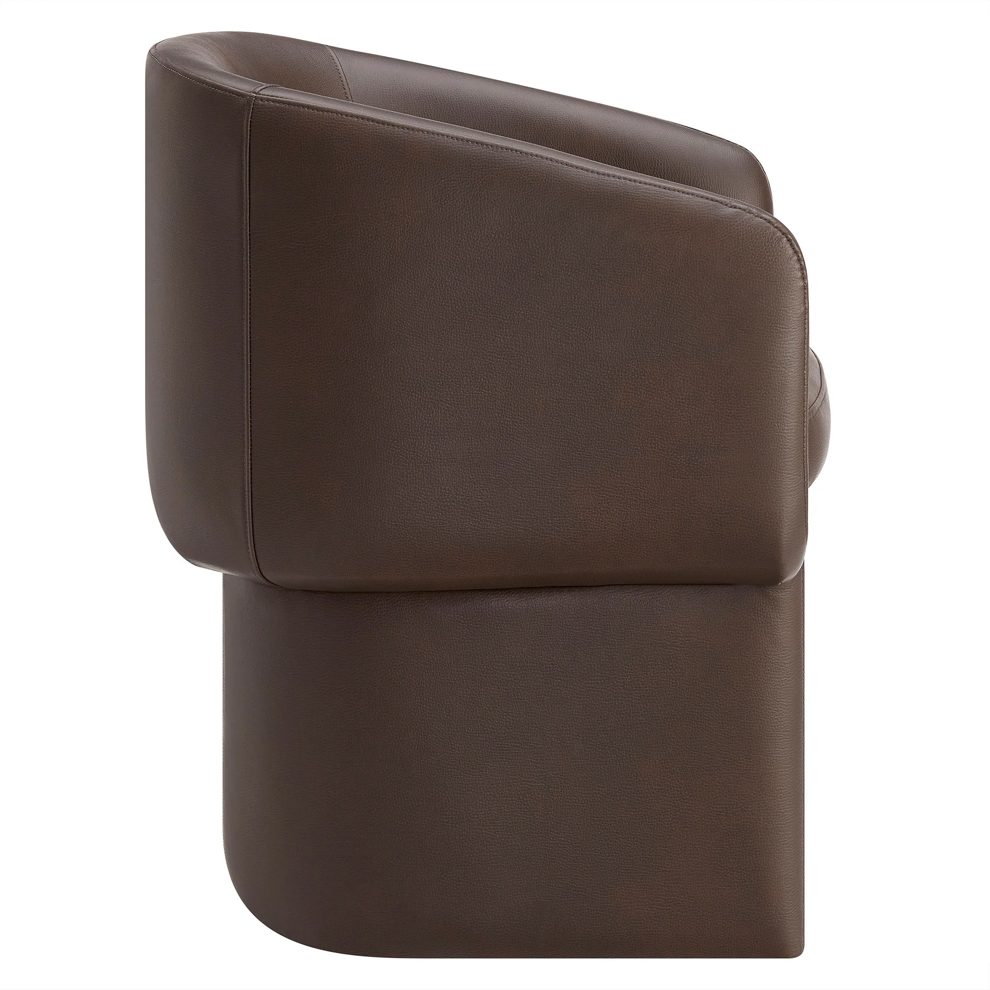 Verity Barrel Back Vegan Leather Dining Chair by Modway - Image 4
